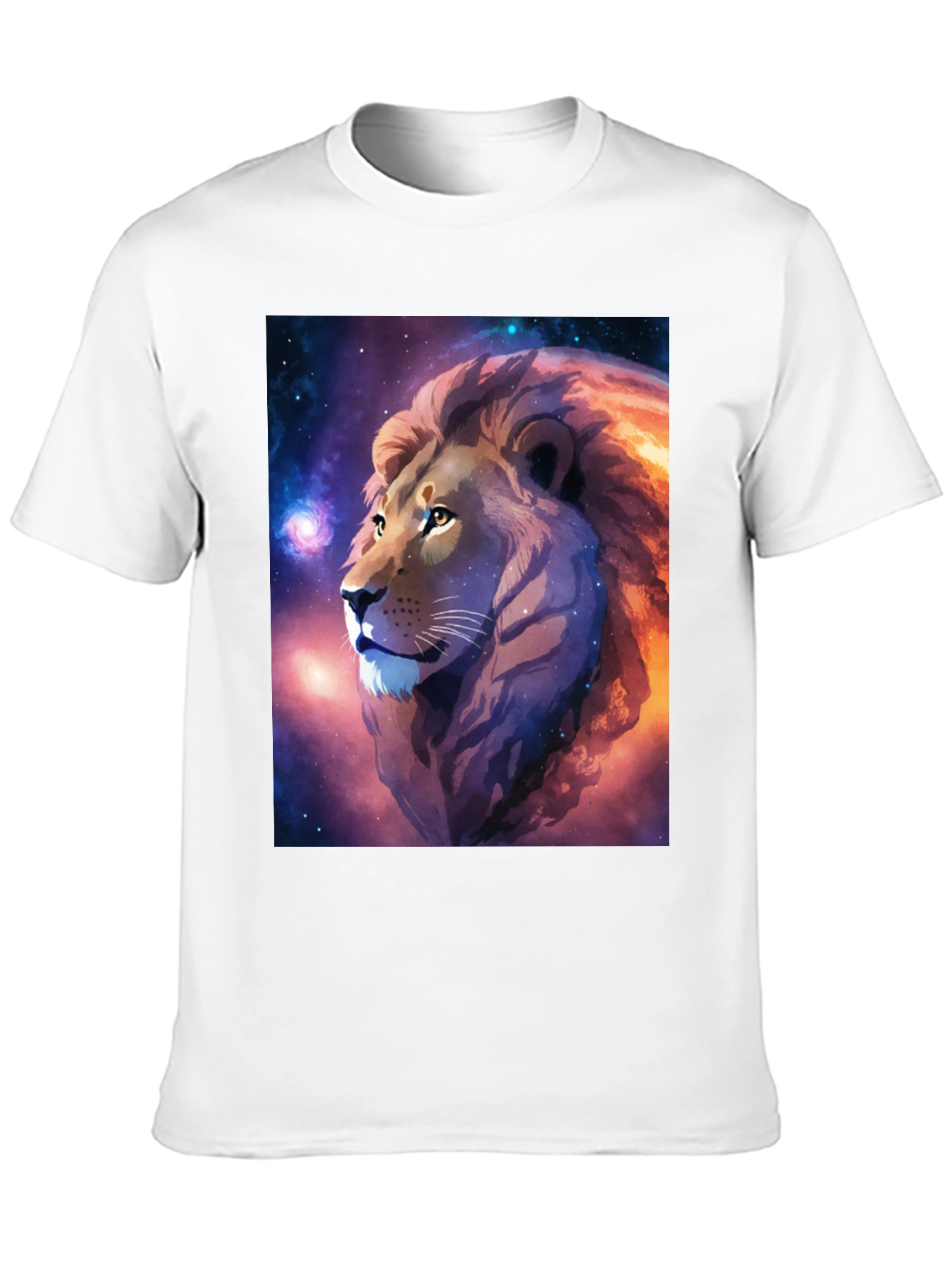 Cosmic Lion Graphic Black T-Shirt