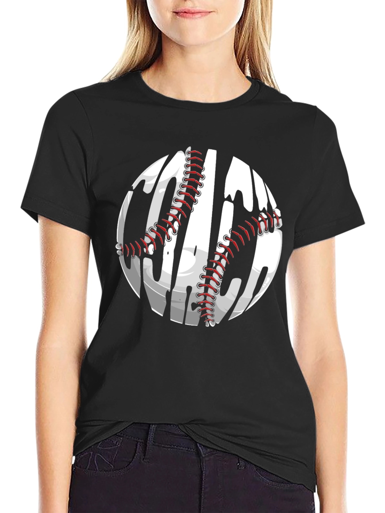 Baseball Coach Graphic Tee - Black