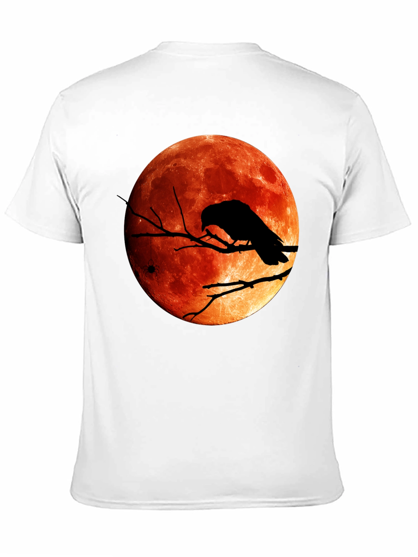Raven Blood Moon Graphic Tee - Mens Black T-Shirt