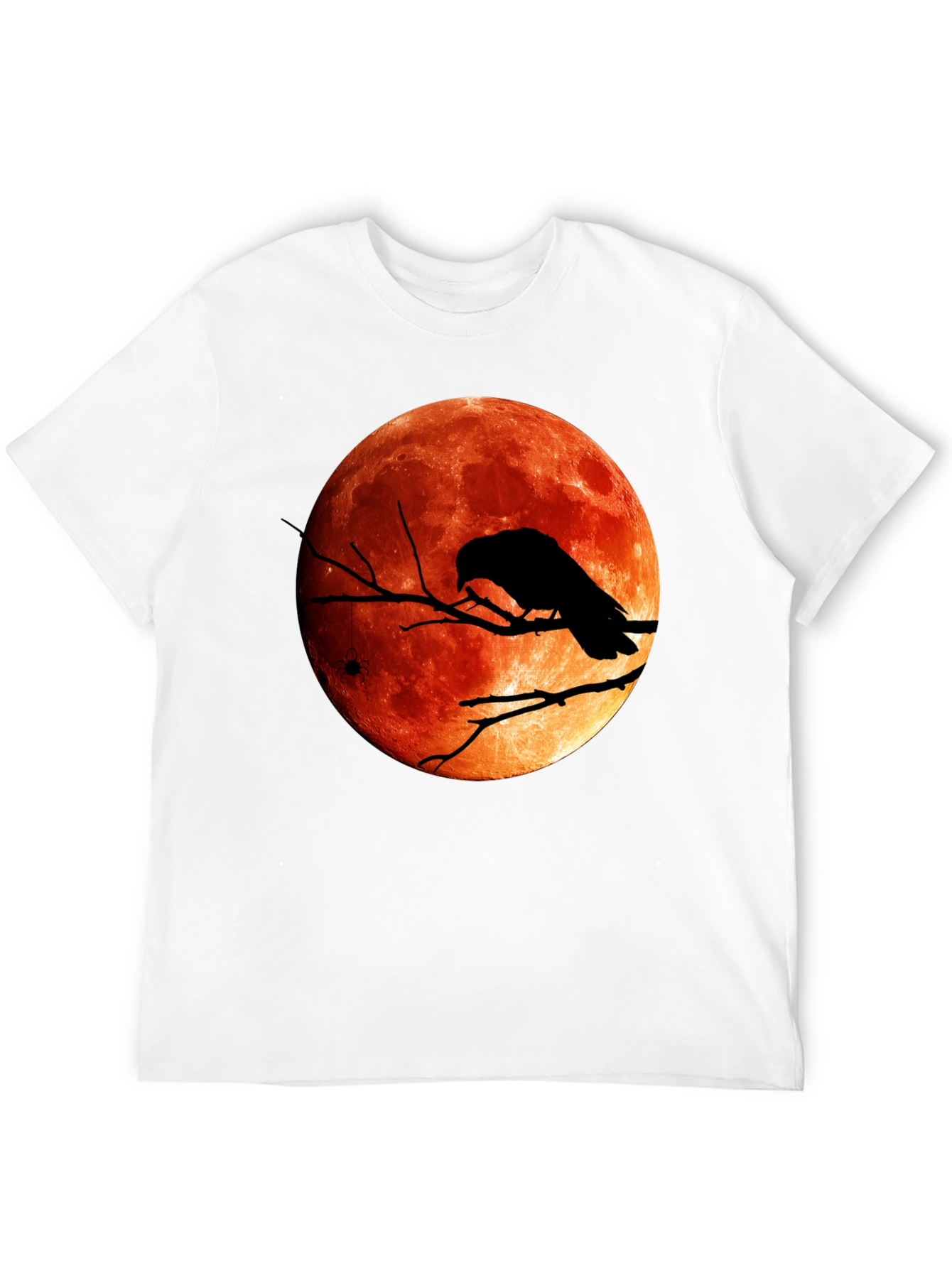 Raven Blood Moon Graphic Tee - Mens Black T-Shirt
