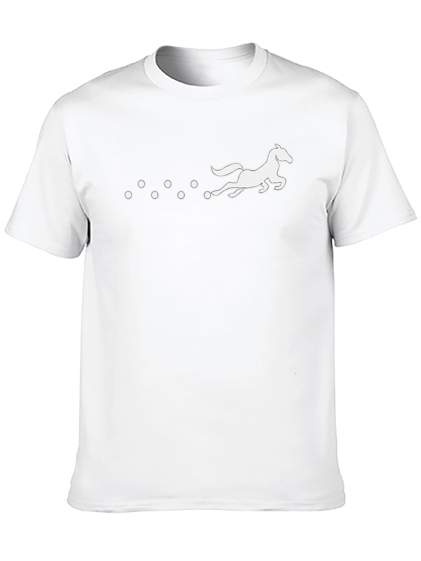 Horse and Spheres Graphic Black T-Shirt