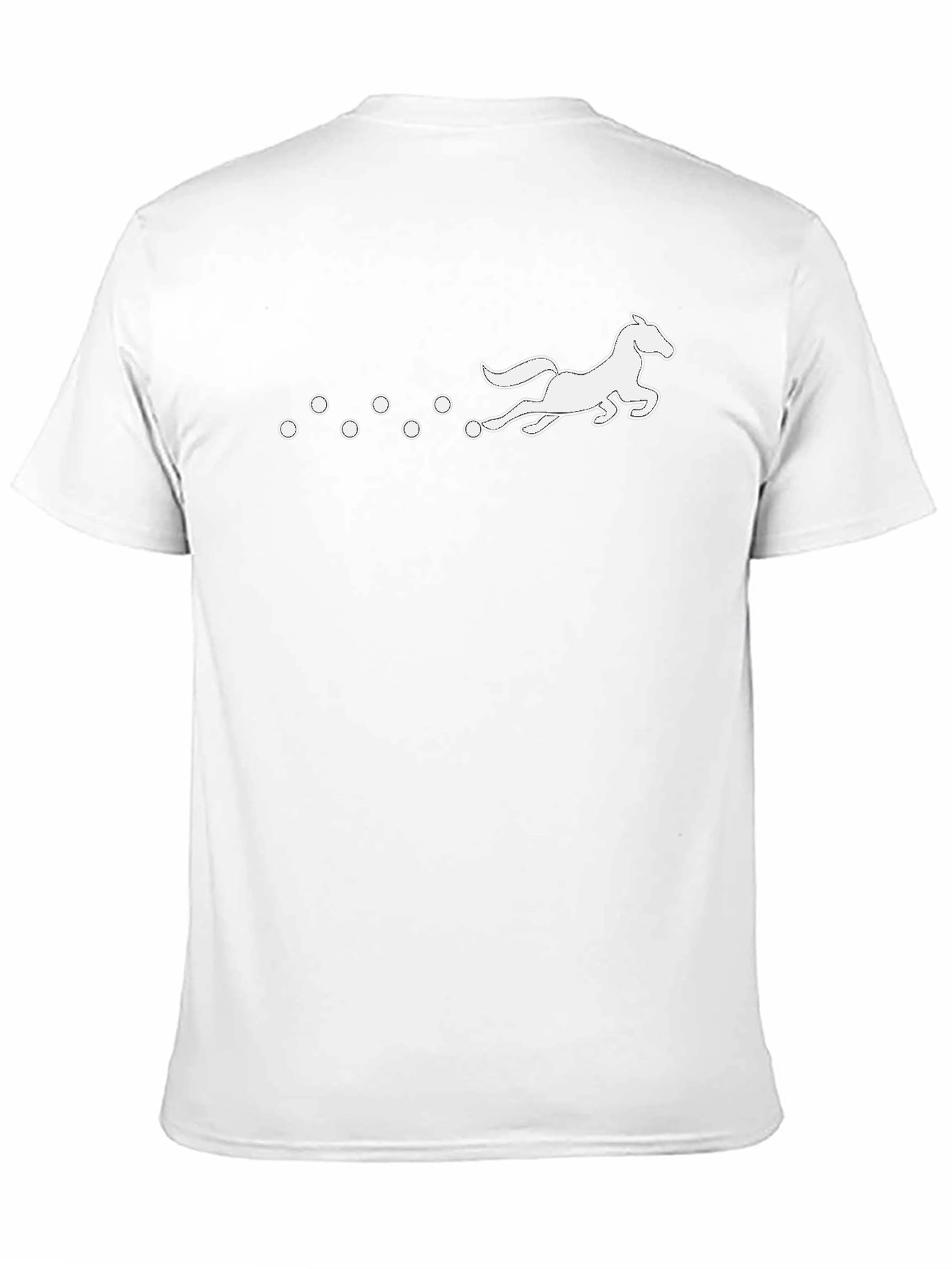 Horse and Spheres Graphic Black T-Shirt