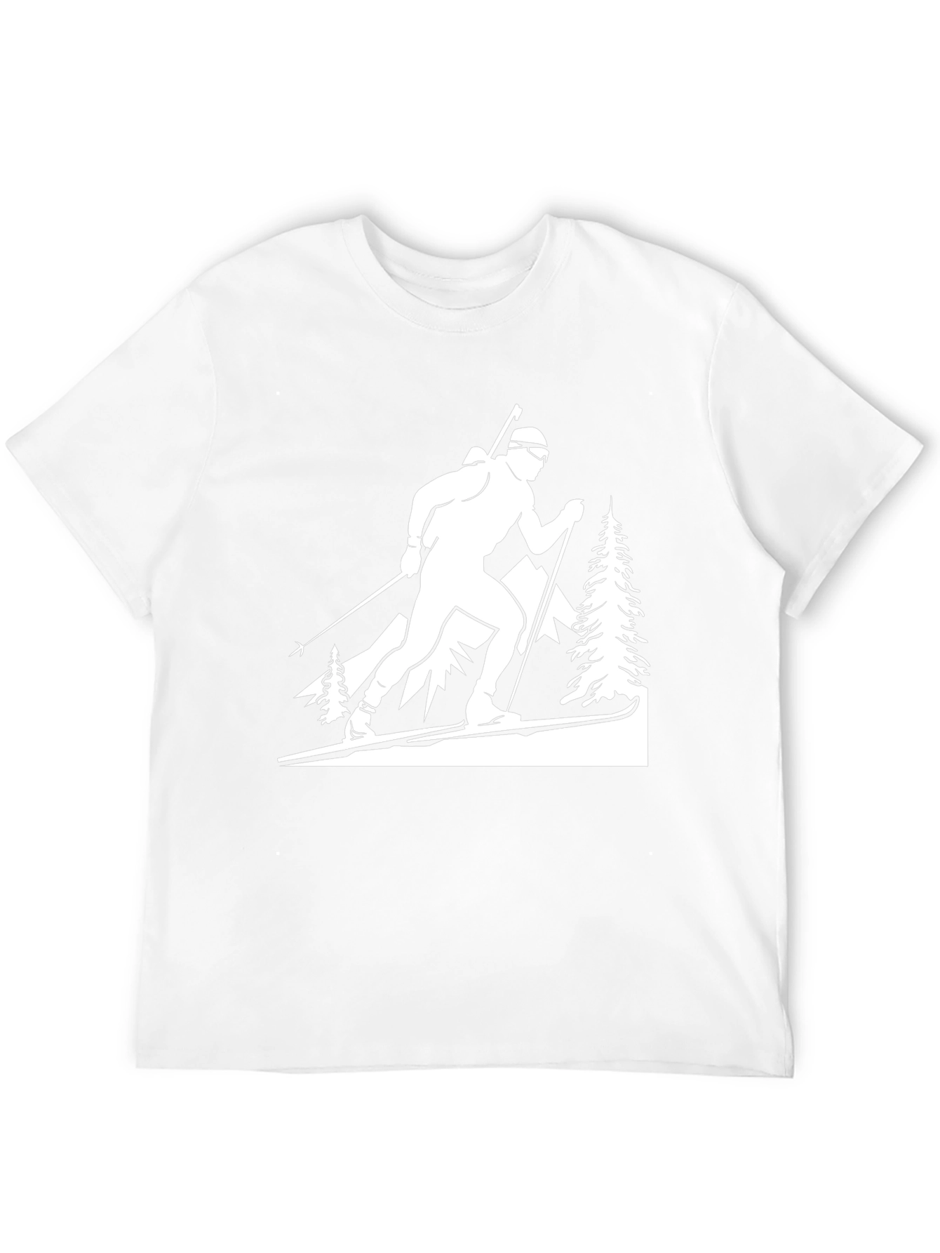 Biathlon Skier Graphic Tee - Black