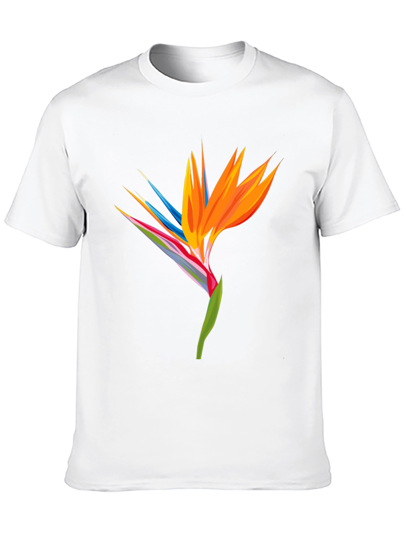 Bird of Paradise Graphic Tee - Black Casual Shirt