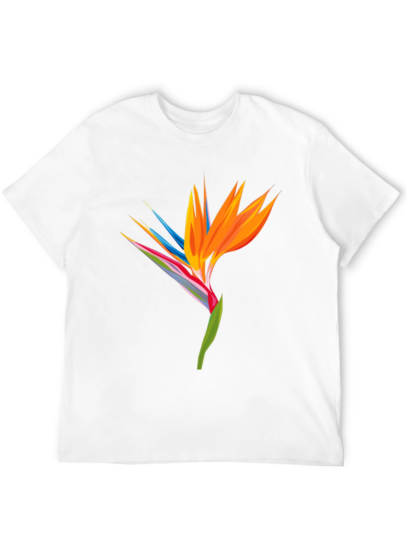 Bird of Paradise Graphic Tee - Black Casual Shirt