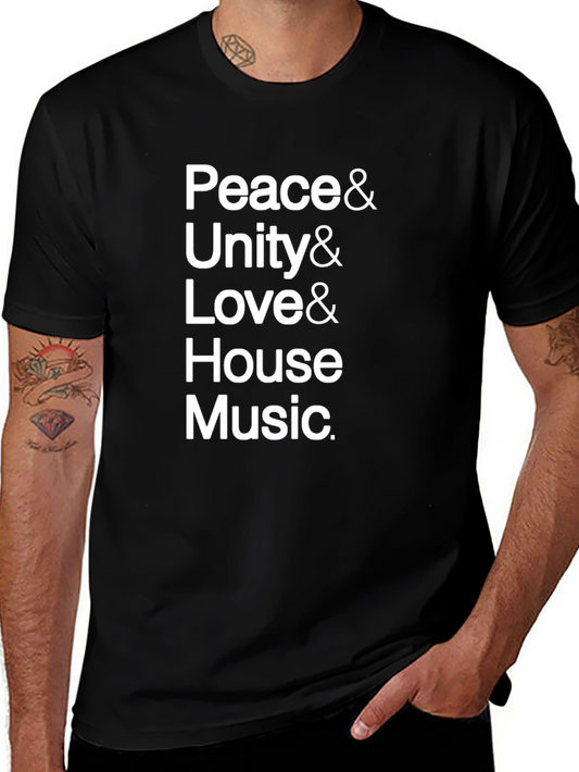 Peace Unity Love House Music Tee