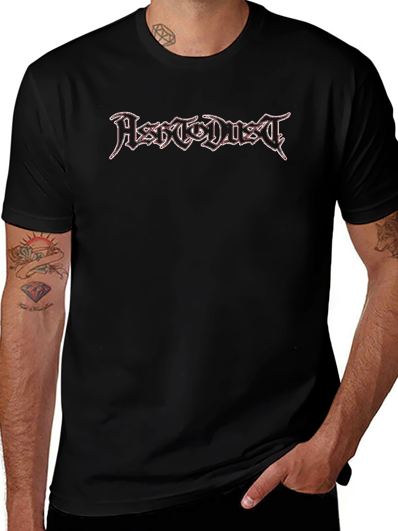 Ashes To Dust Black Graphic T-Shirt