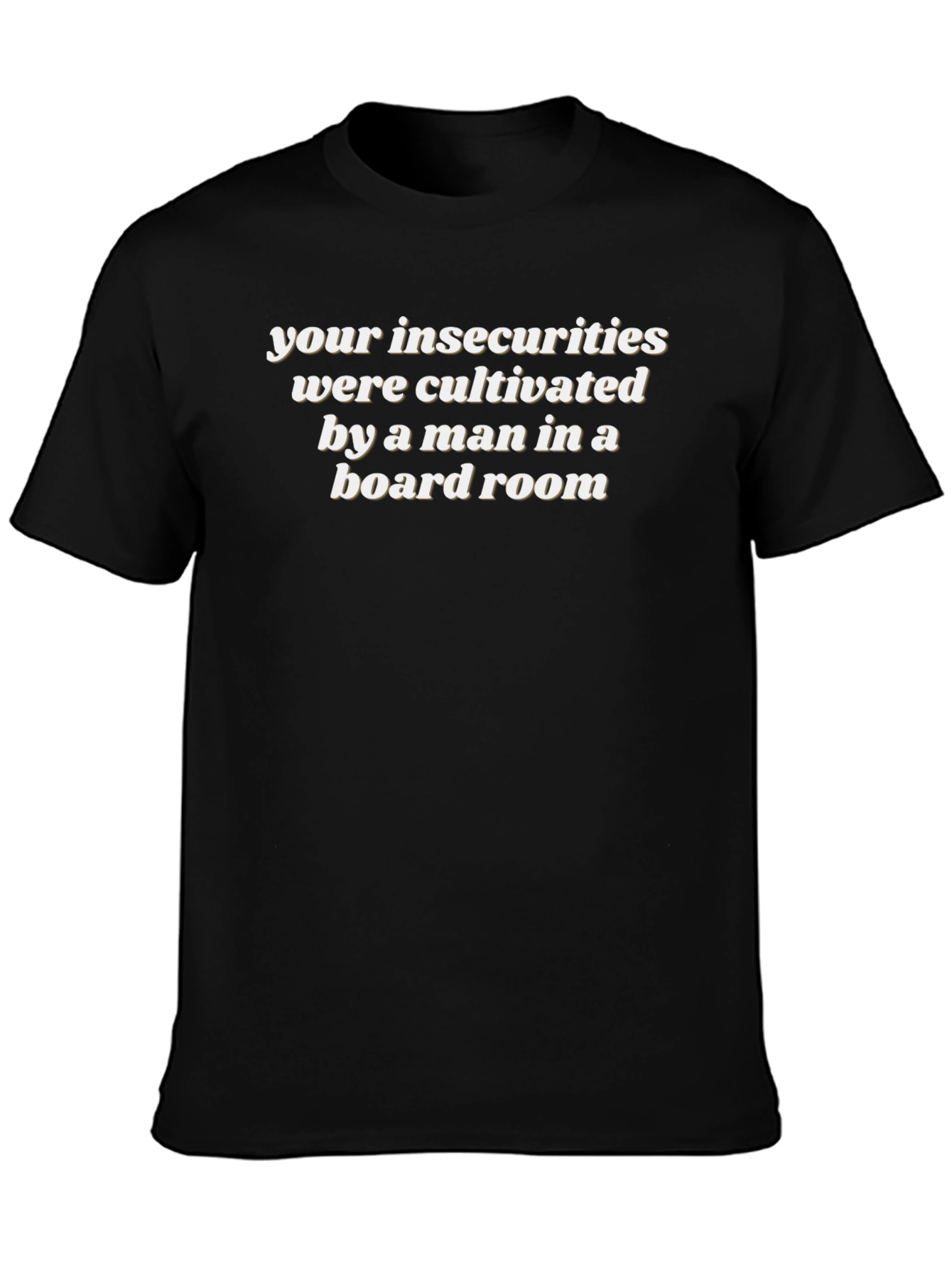 Insecurities Cultivated Tee - Statement Black T-Shirt