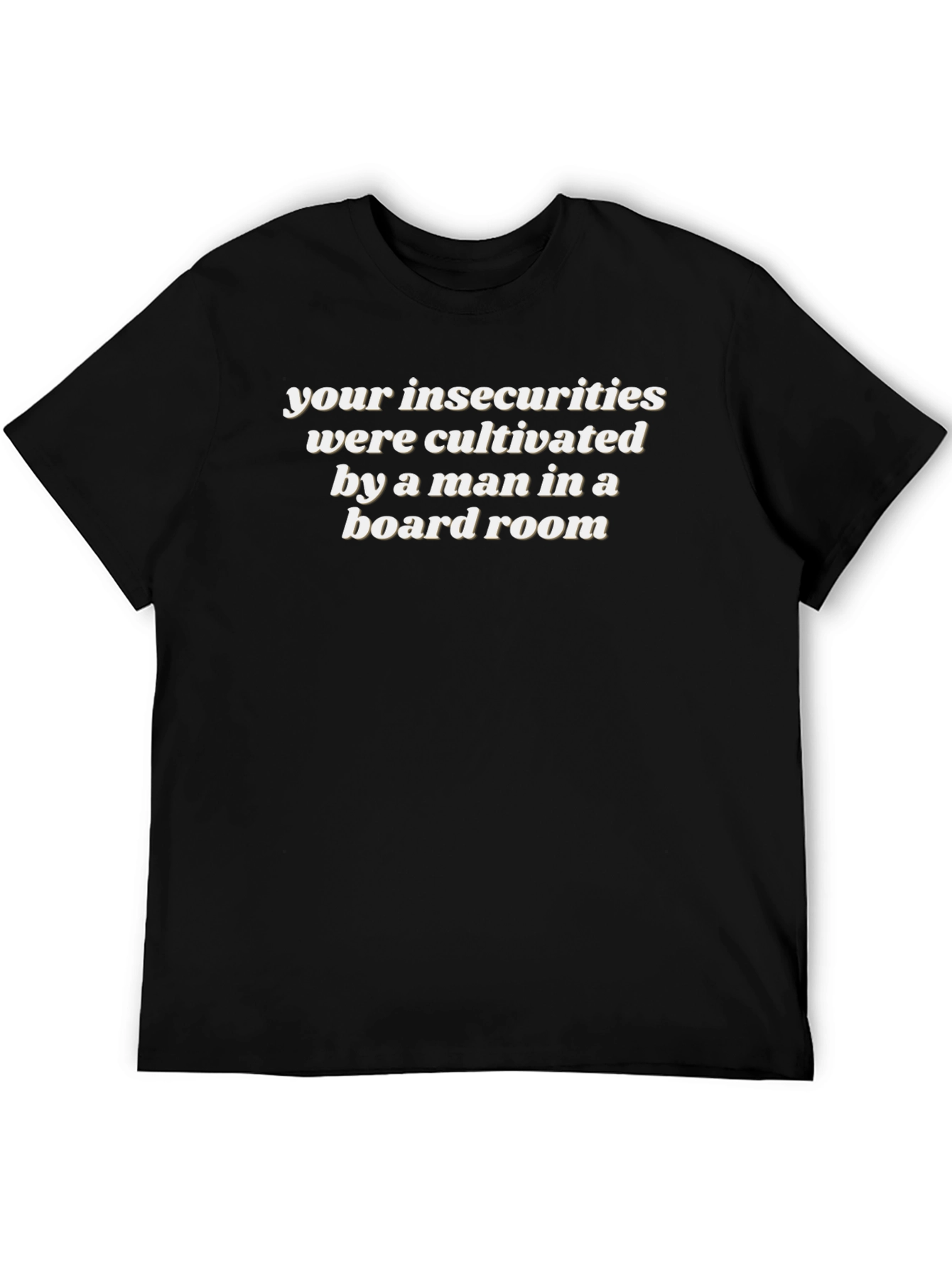 Insecurities Cultivated Tee - Statement Black T-Shirt