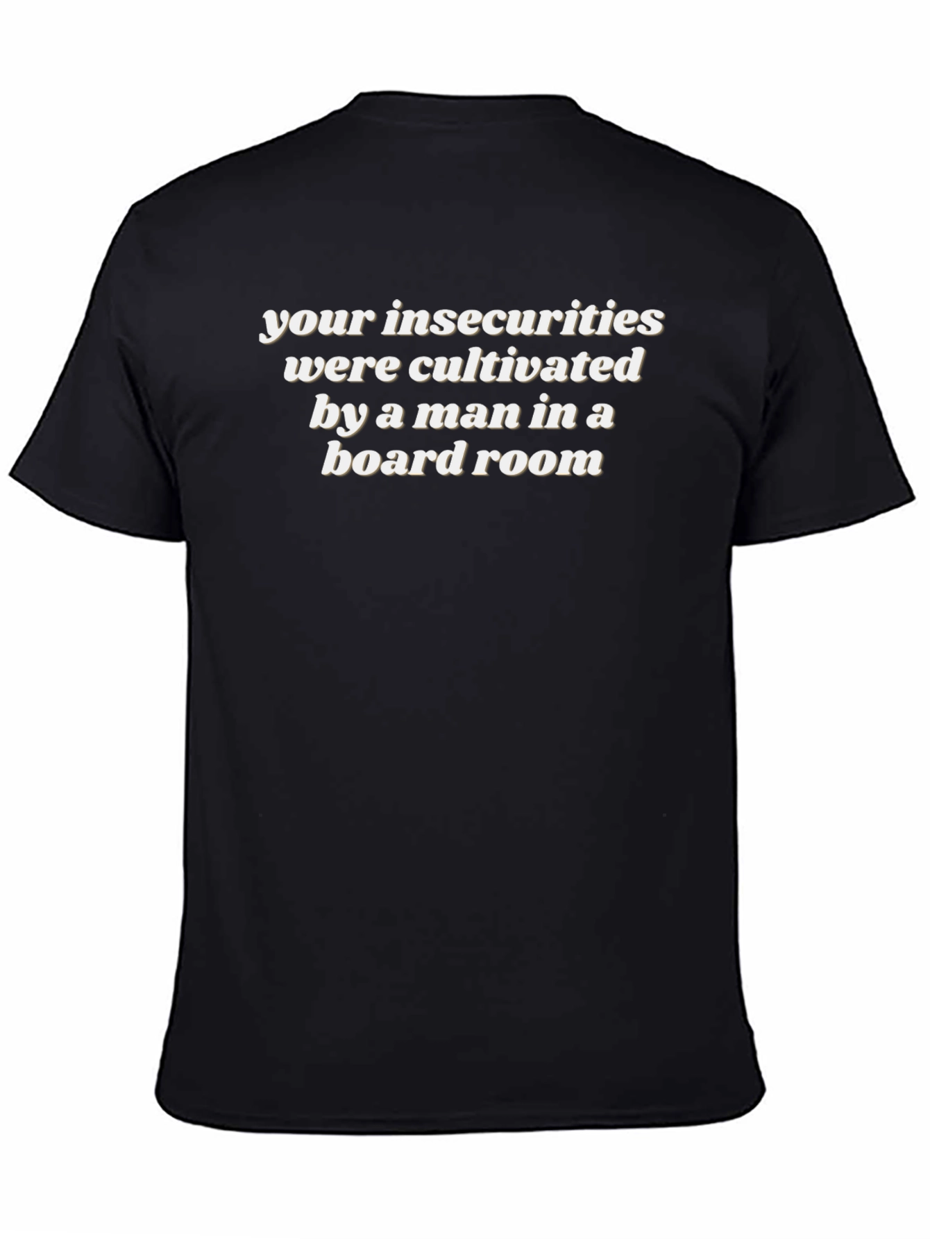 Insecurities Cultivated Tee - Statement Black T-Shirt