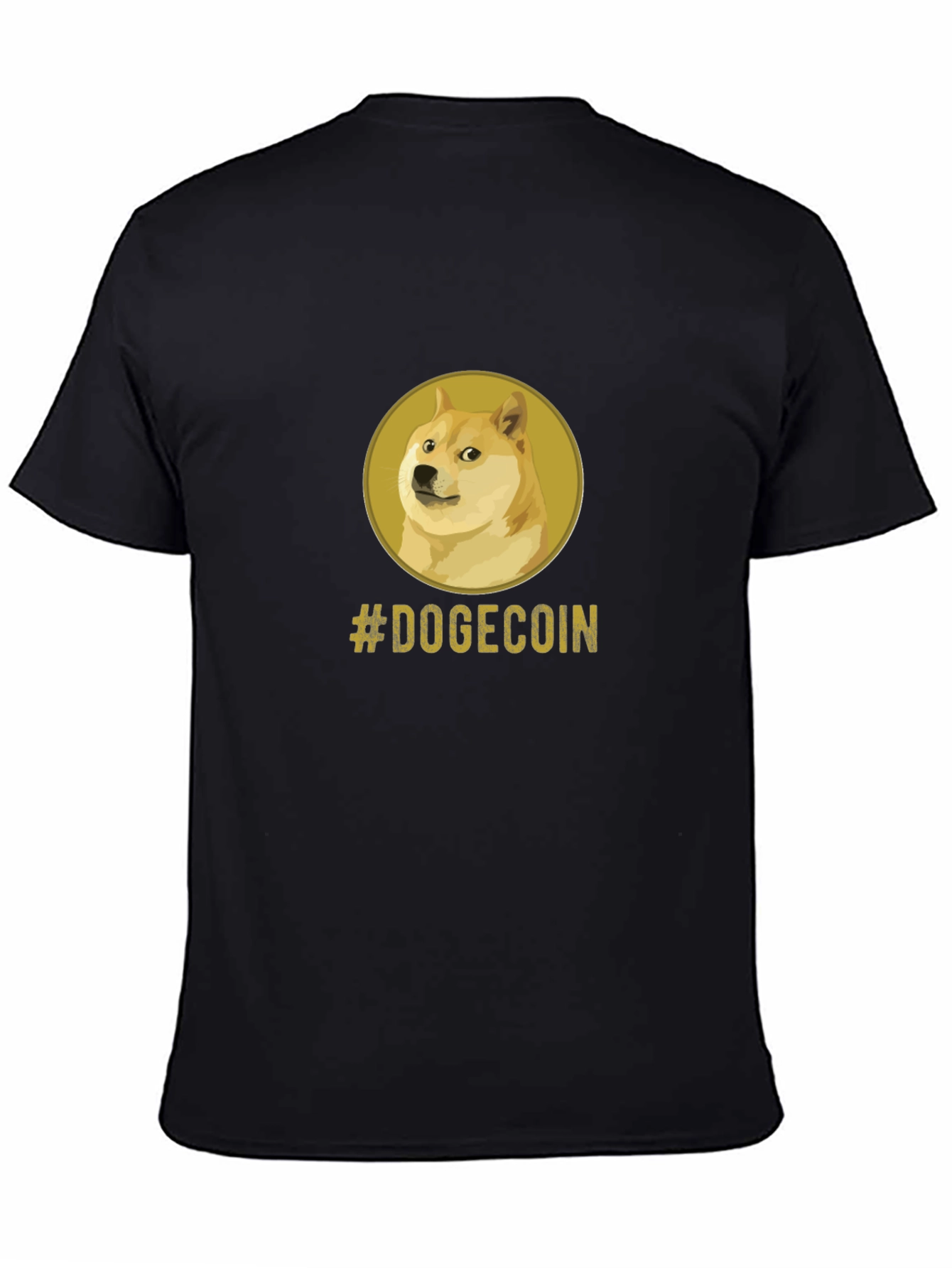 Dogecoin Meme Black T-Shirt - Crypto Currency Tee