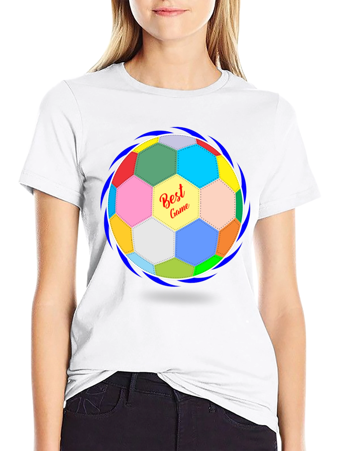Best Game Soccer Ball Graphic T-Shirt