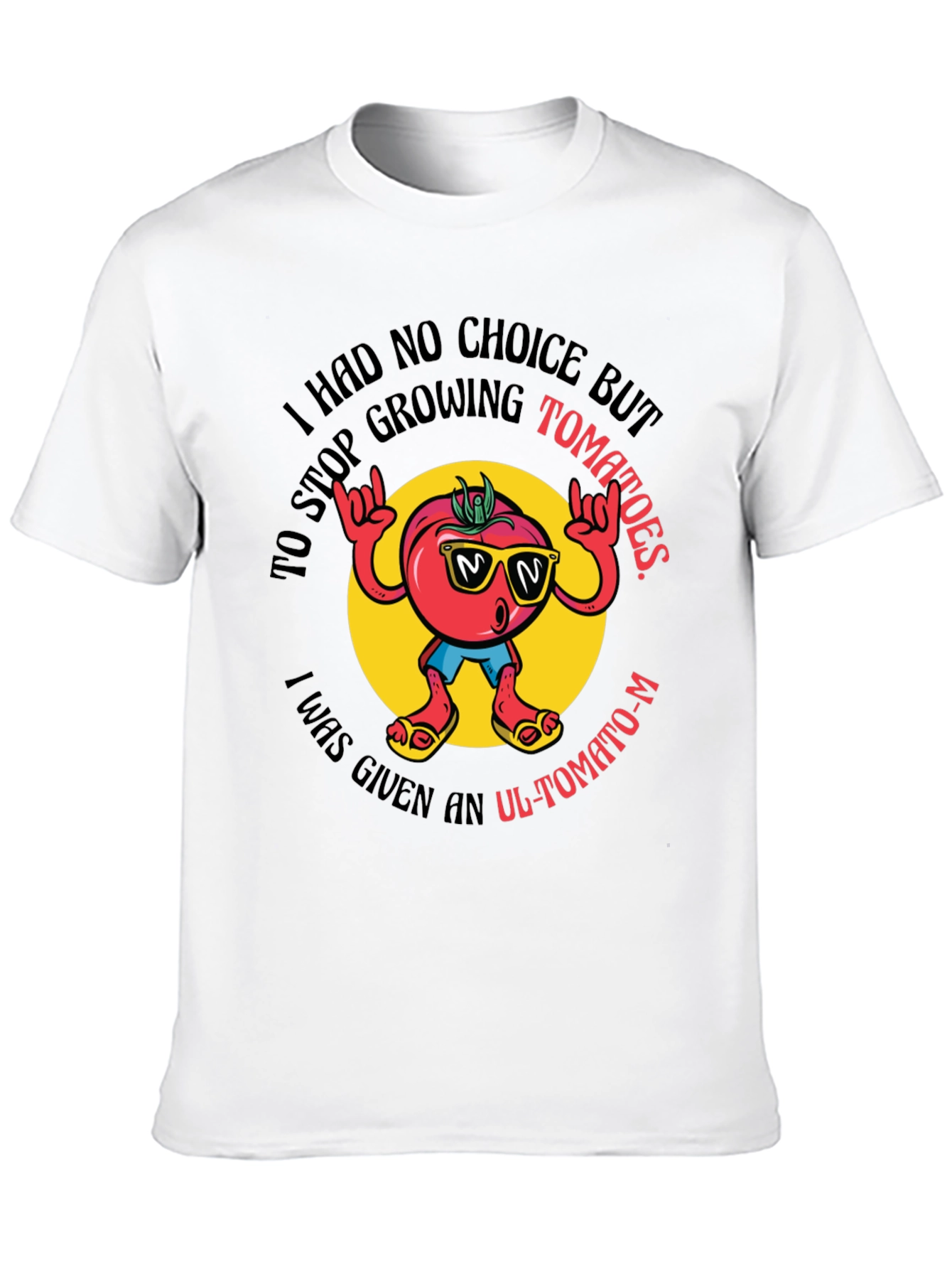 Tomato Graphic Tee - Funny Vegetable Humor
