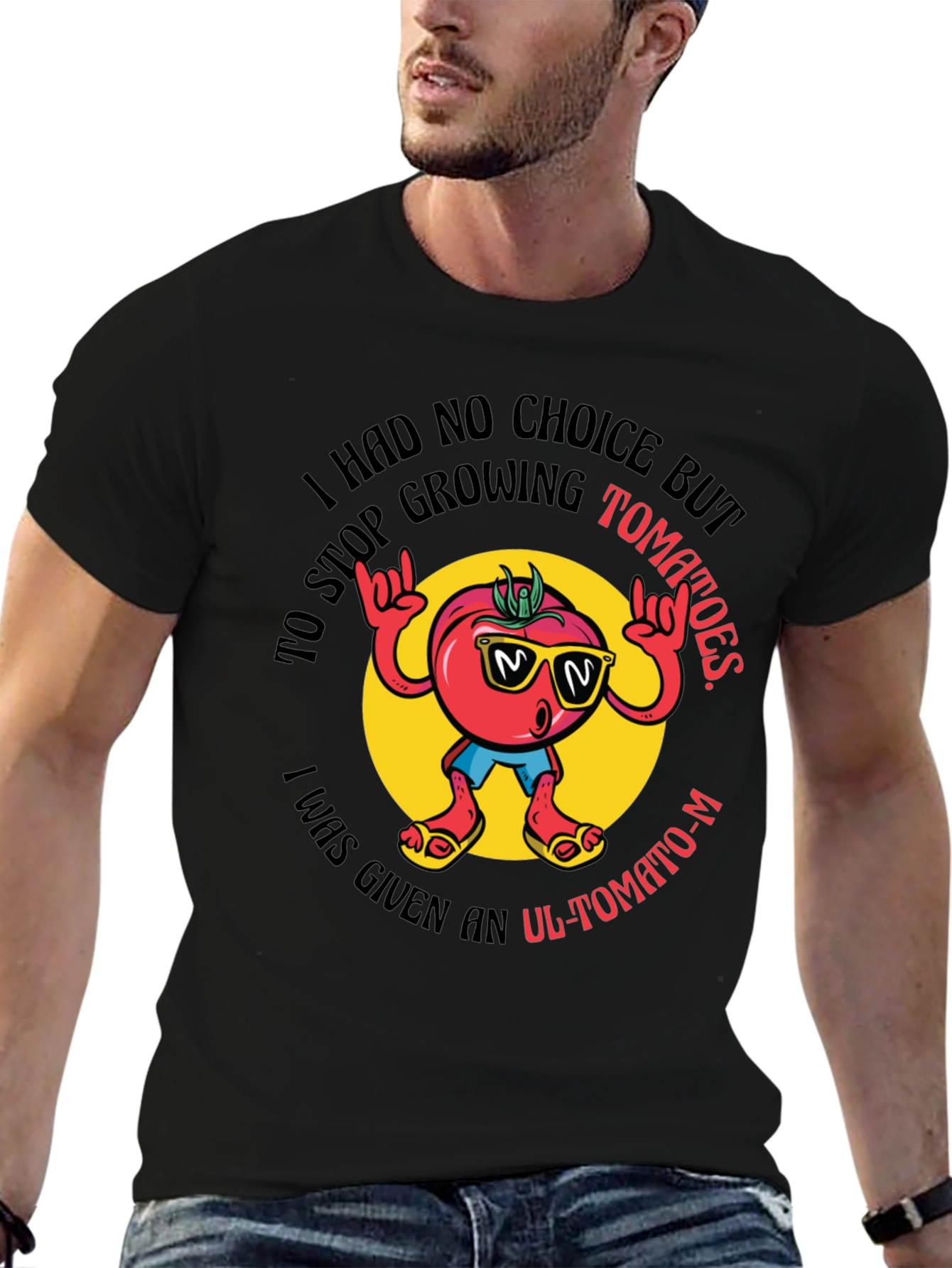 Tomato Graphic Tee - Funny Vegetable Humor