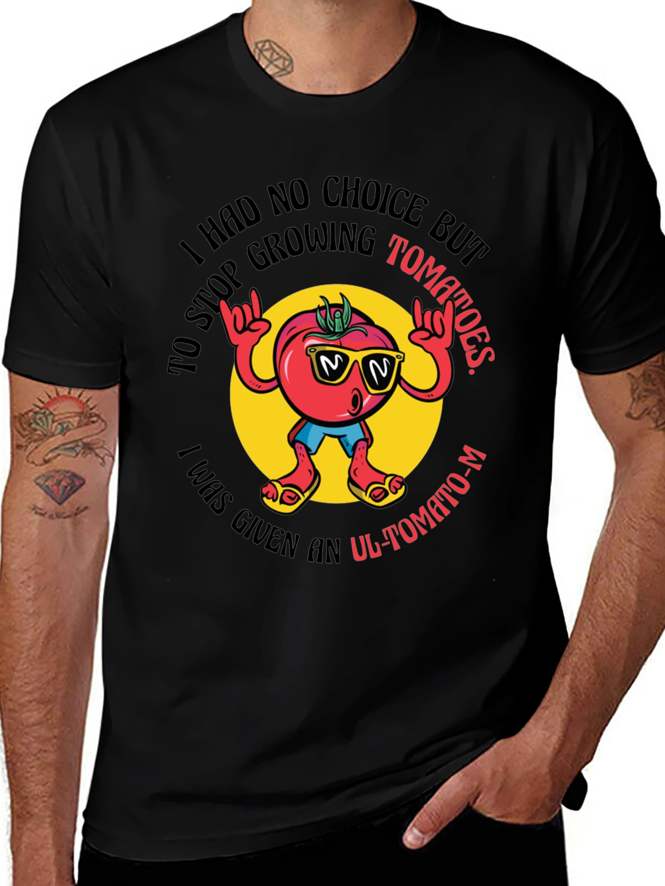 Tomato Graphic Tee - Funny Vegetable Humor