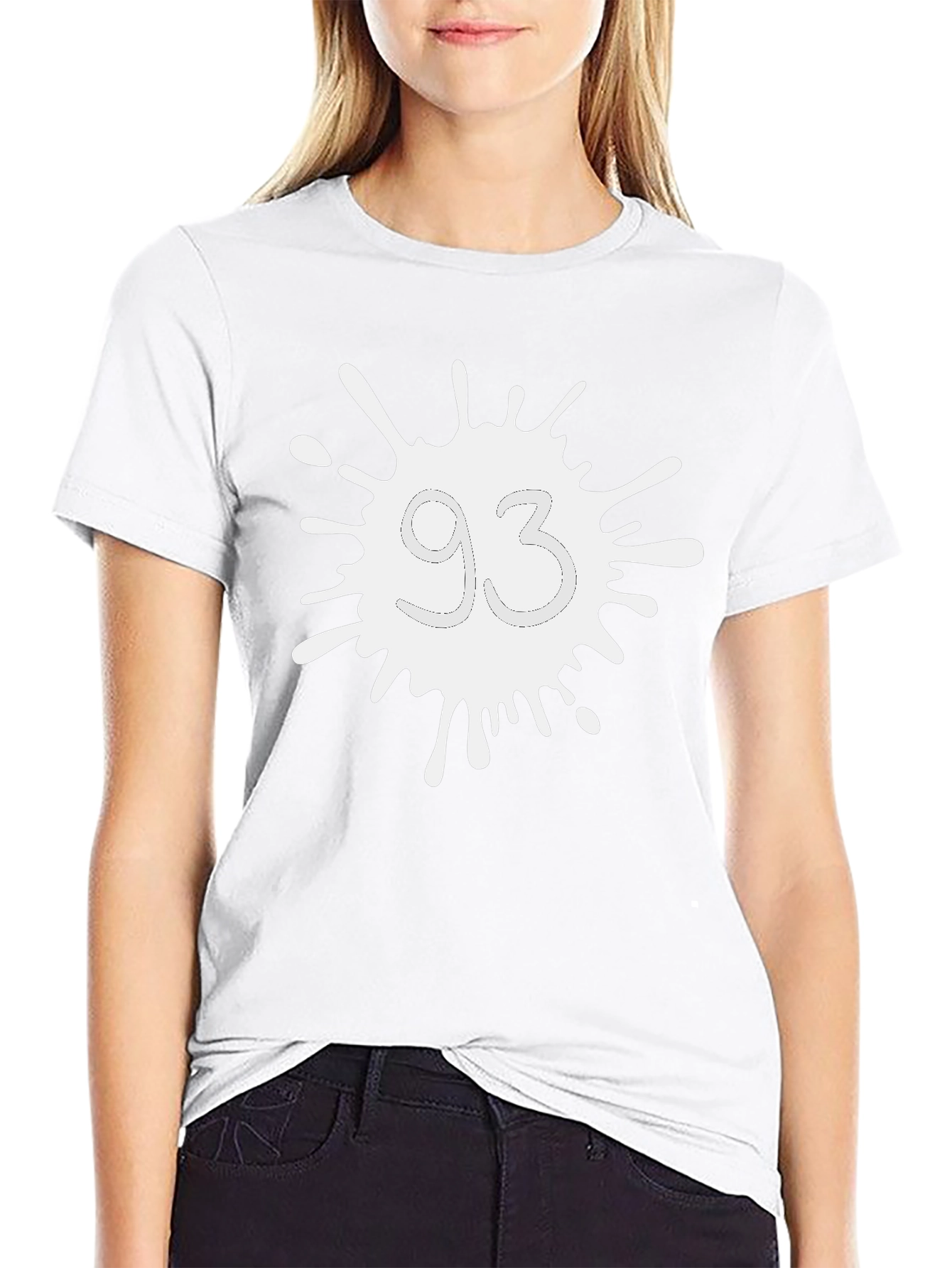 Abstract 93 Design Black Tee