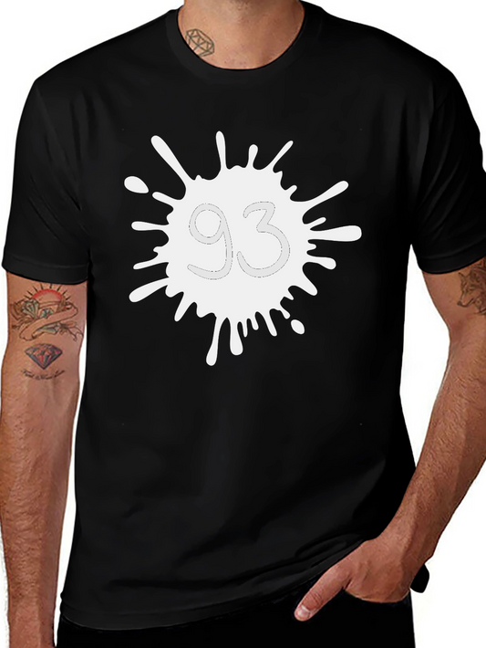 Abstract 93 Design Black Tee