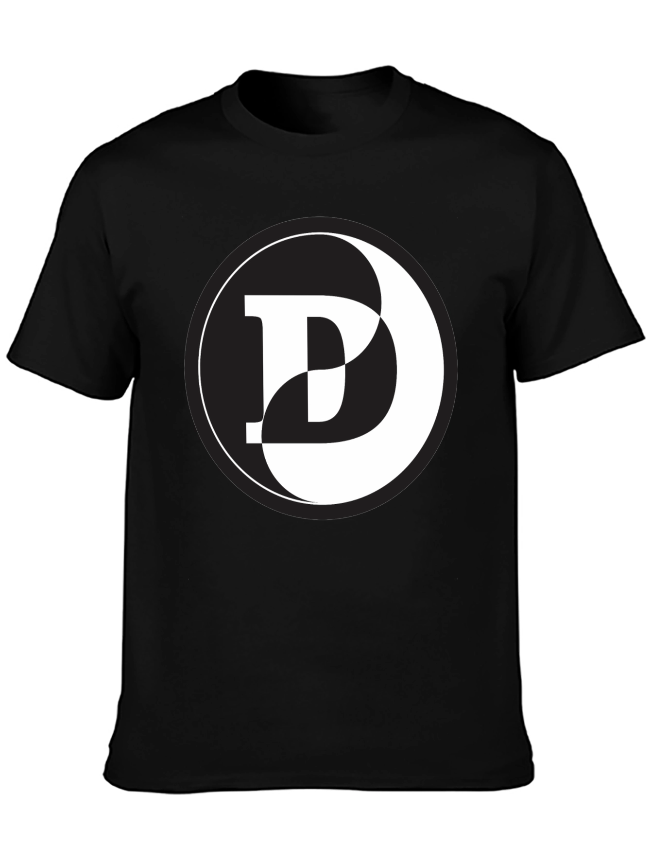 Yin Yang D Graphic Black T-Shirt