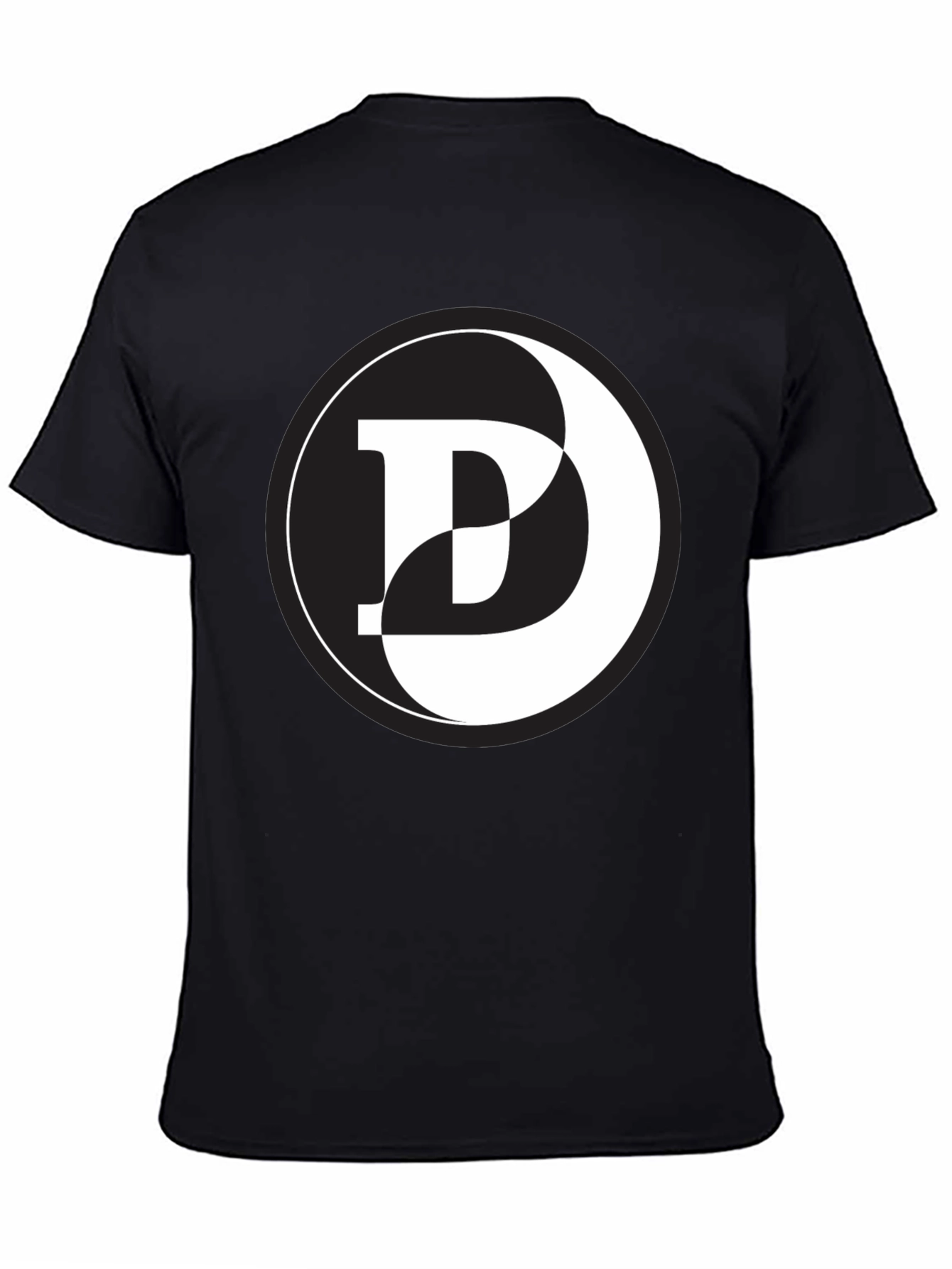 Yin Yang D Graphic Black T-Shirt