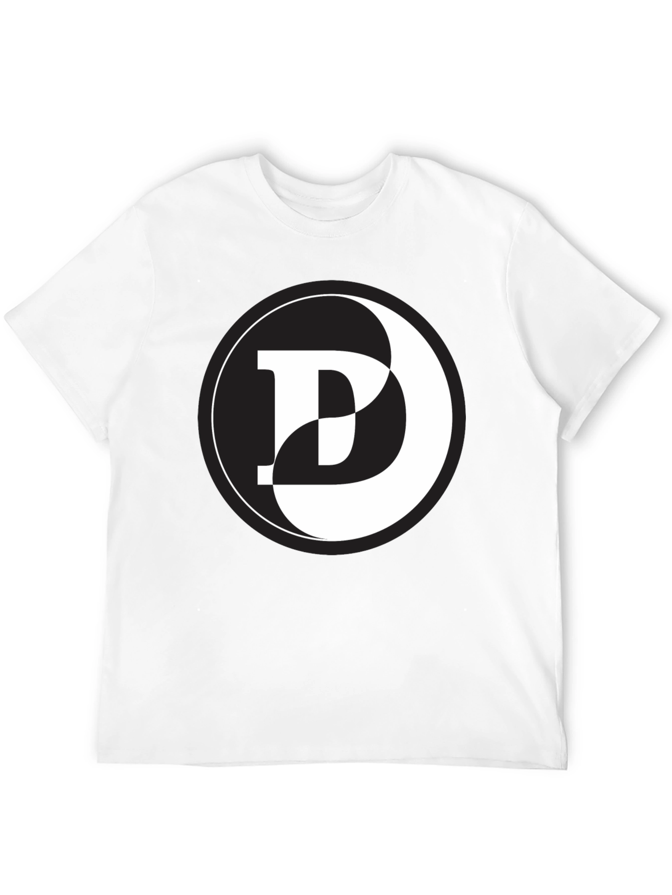 Yin Yang D Graphic Black T-Shirt