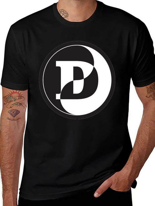 Yin Yang D Graphic Black T-Shirt