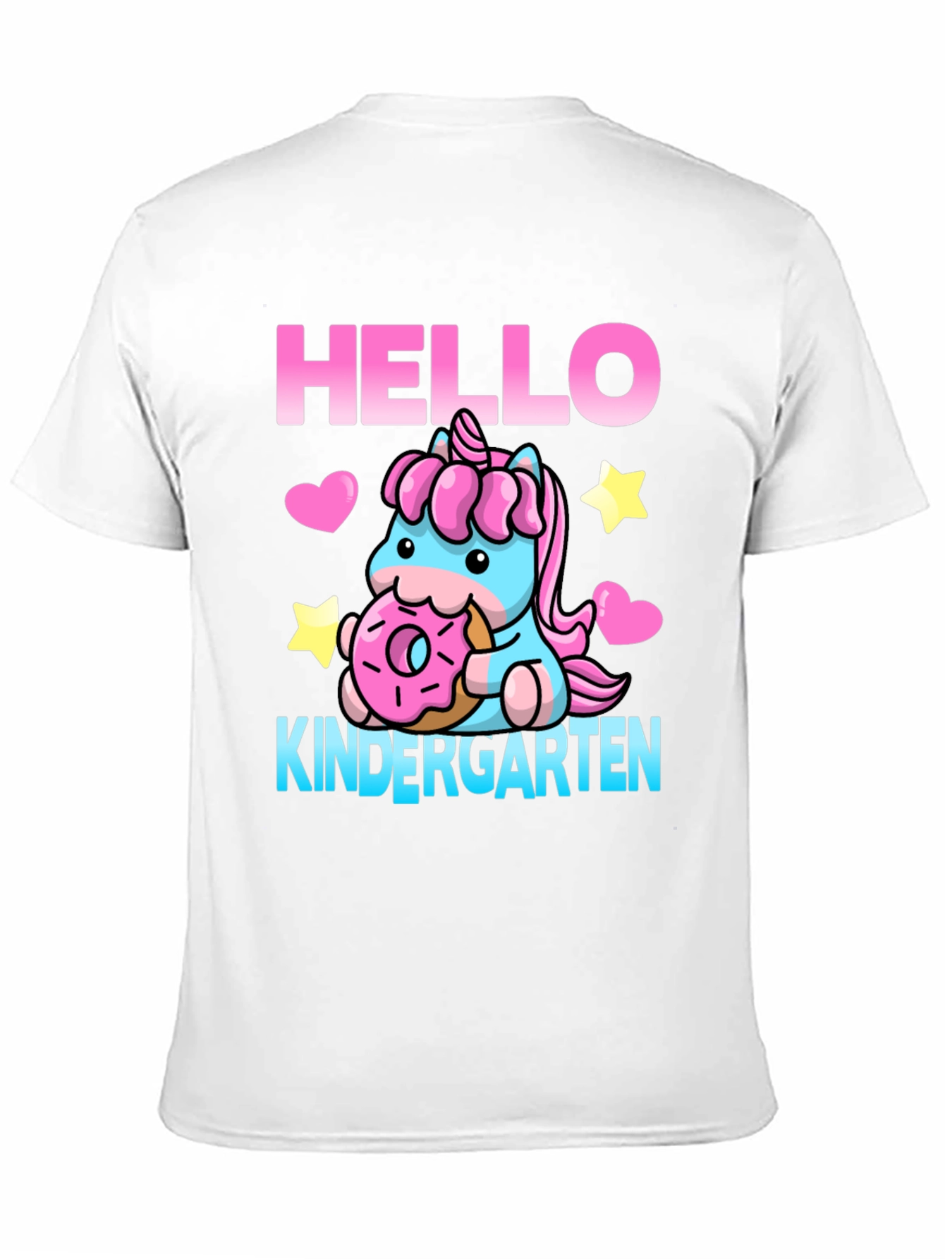 Hello Kindergarten Unicorn Donut T-Shirt