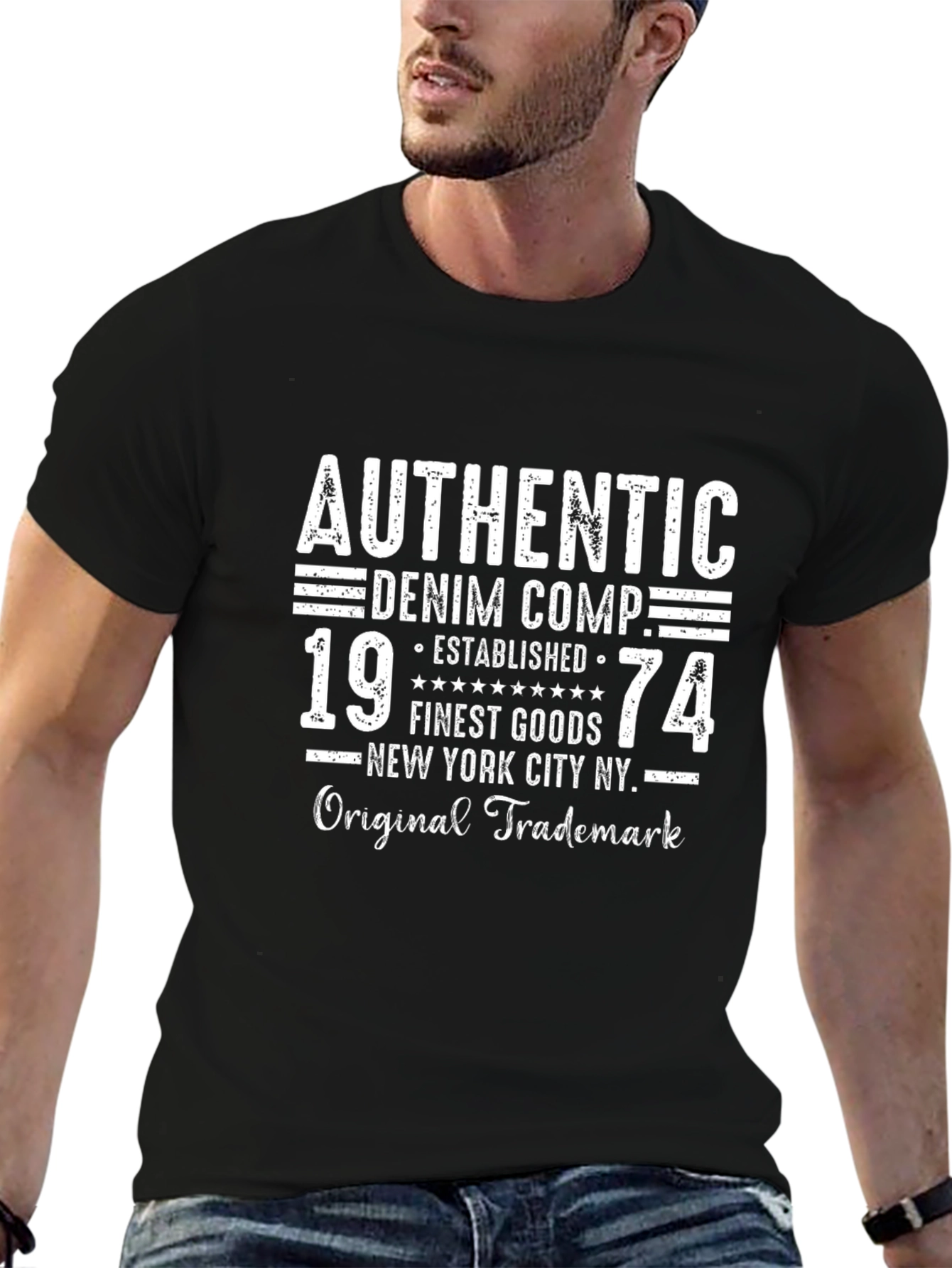 Authentic Denim Est. 1974 Graphic Tee