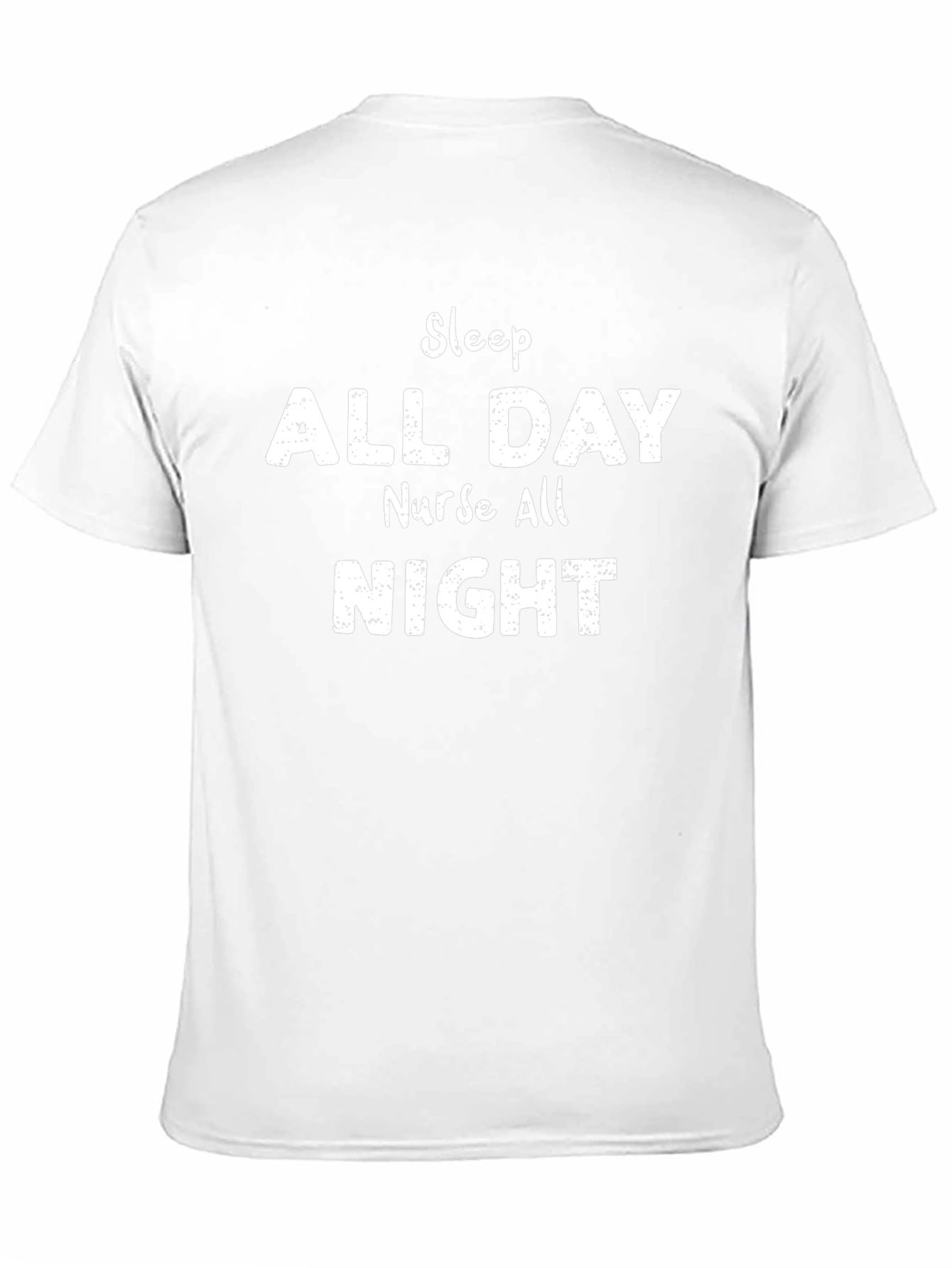Sleep All Day Nurse All Night Black T-Shirt