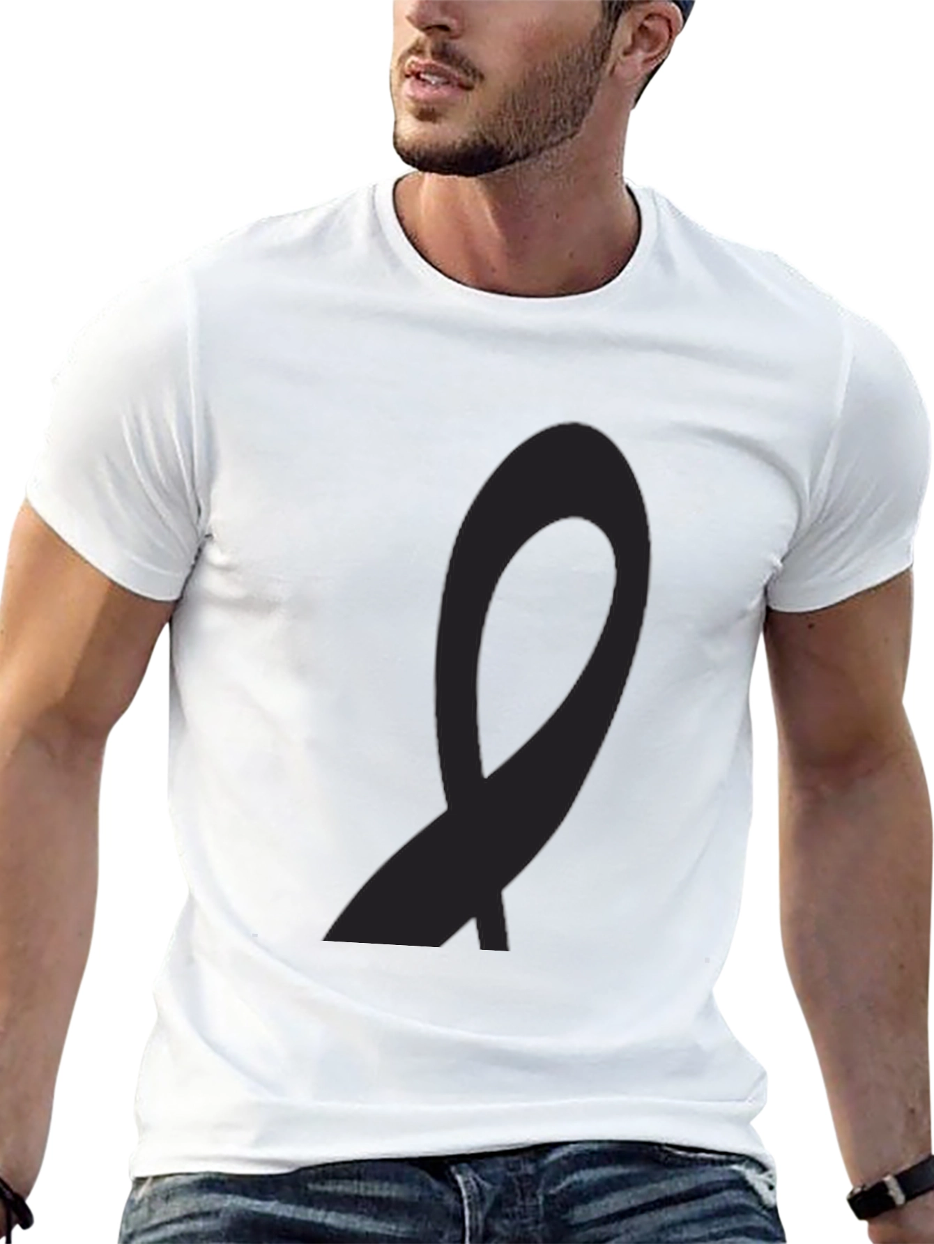 Black Ribbon Tee - Awareness & Support