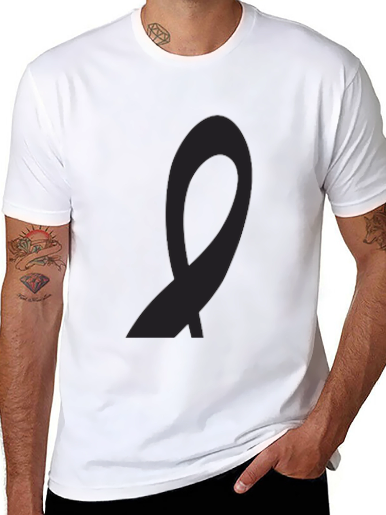 Black Ribbon Tee - Awareness & Support