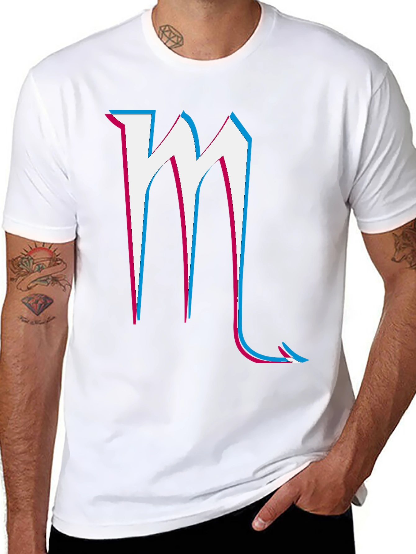 Scorpio Symbol Graphic Tee - Black