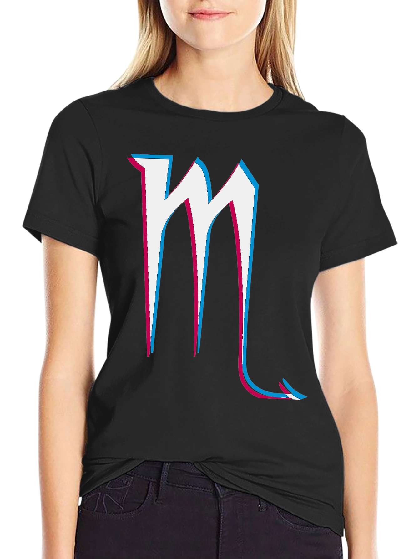 Scorpio Symbol Graphic Tee - Black