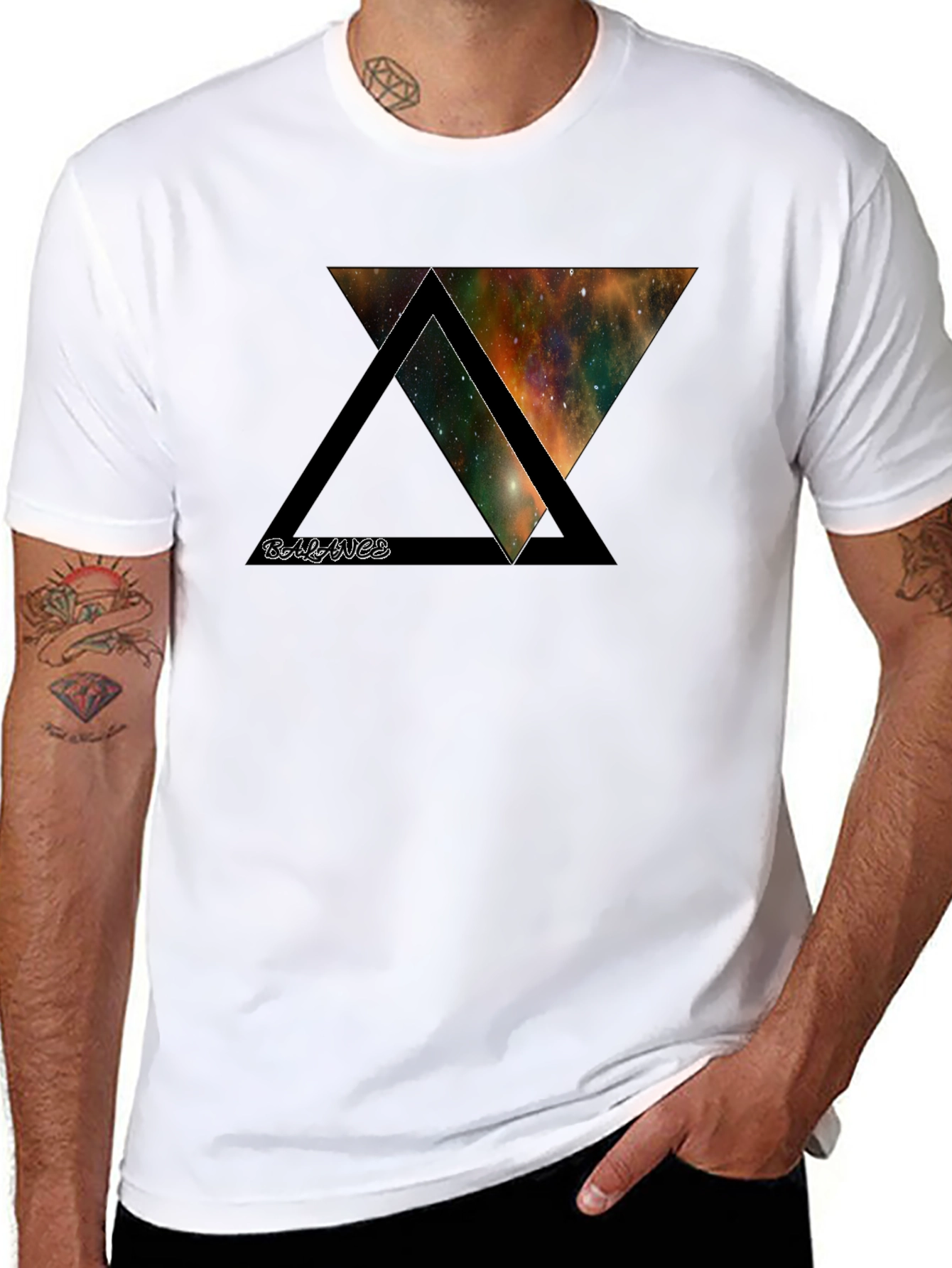 Balance Space Graphic Tee - Unique Design