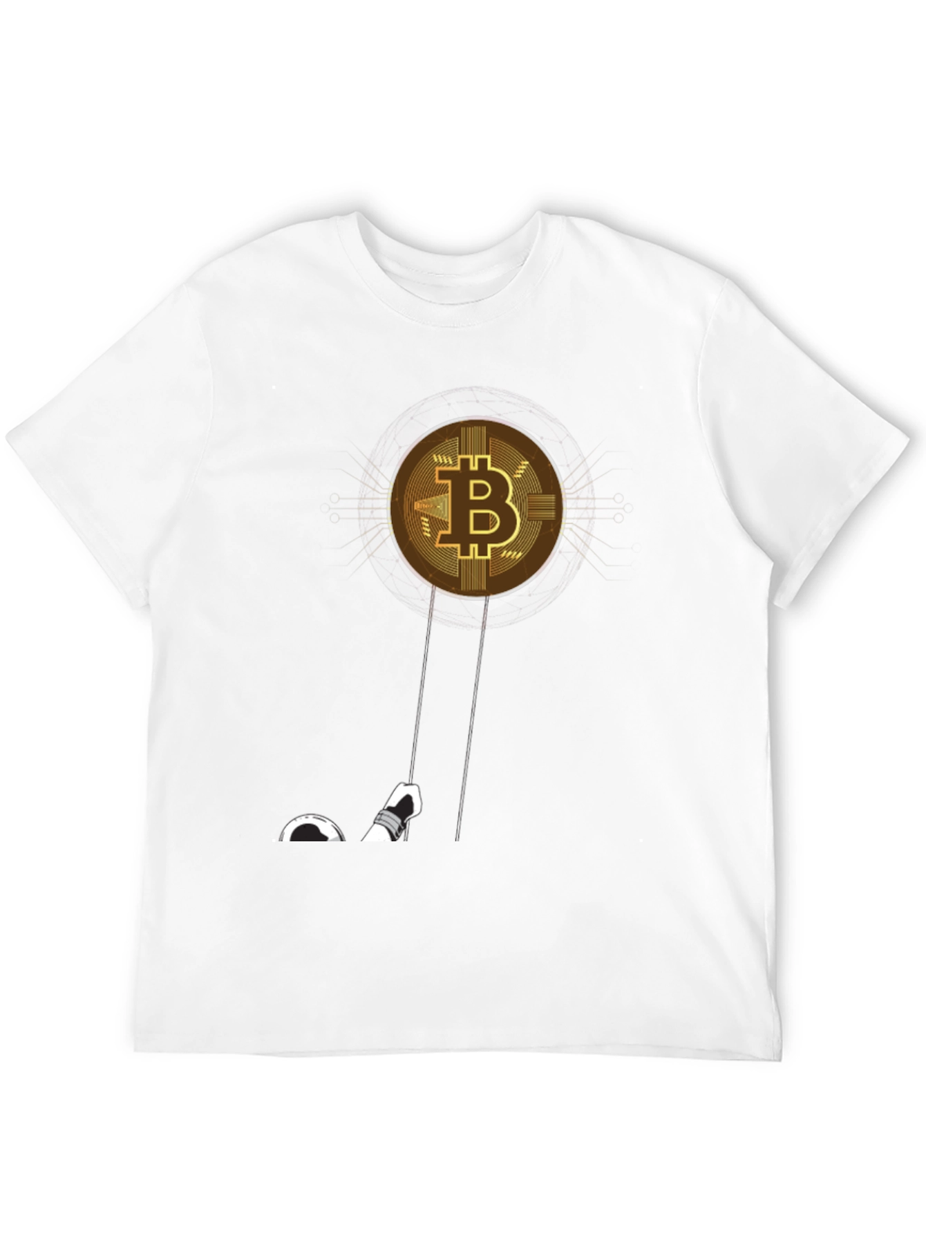 Bitcoin Astronaut T-Shirt - Crypto Moon Landing