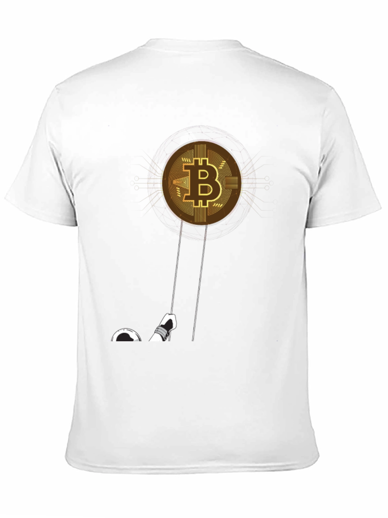 Bitcoin Astronaut T-Shirt - Crypto Moon Landing
