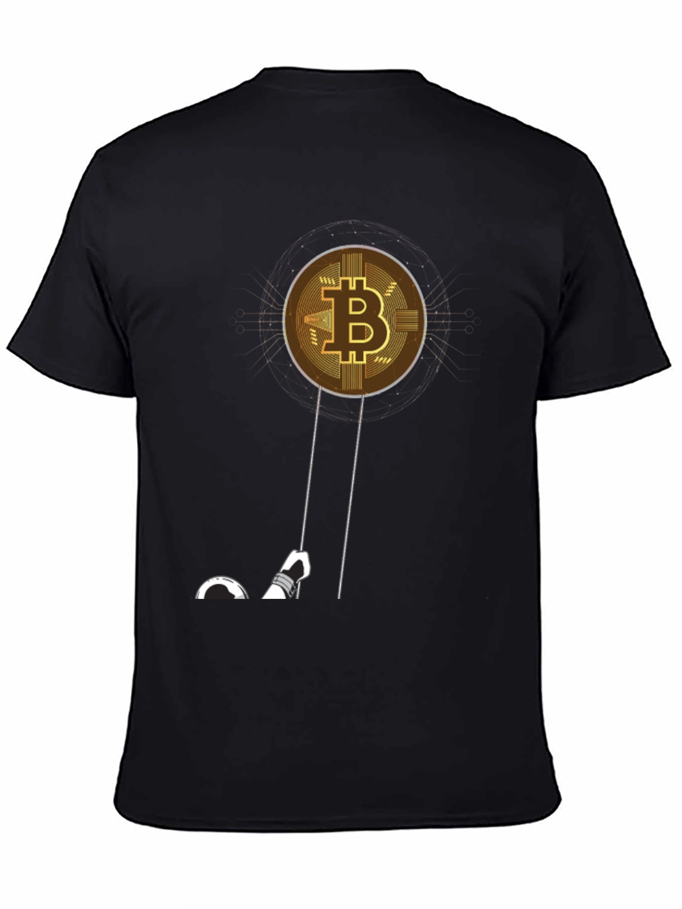 Bitcoin Astronaut T-Shirt - Crypto Moon Landing