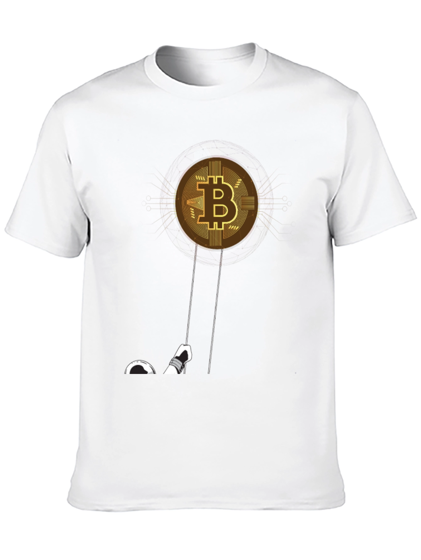 Bitcoin Astronaut T-Shirt - Crypto Moon Landing