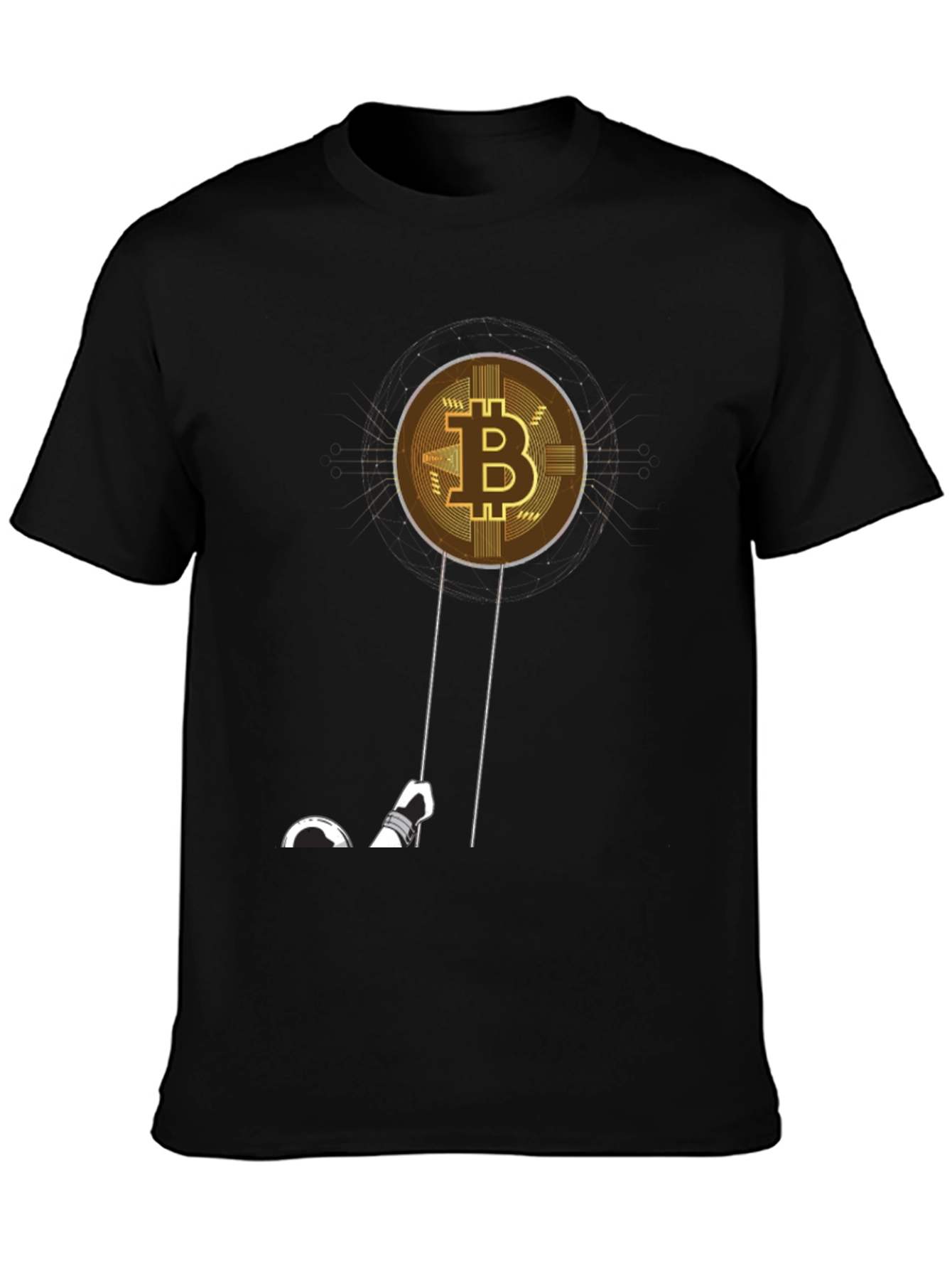 Bitcoin Astronaut T-Shirt - Crypto Moon Landing