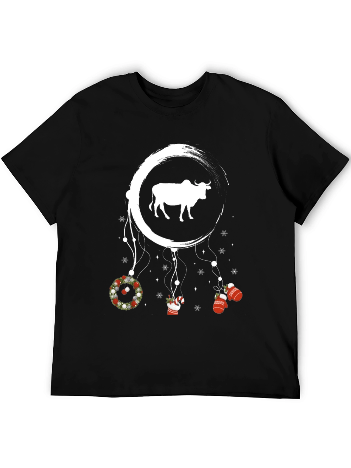 Festive Bull Dreamcatcher Graphic Tee
