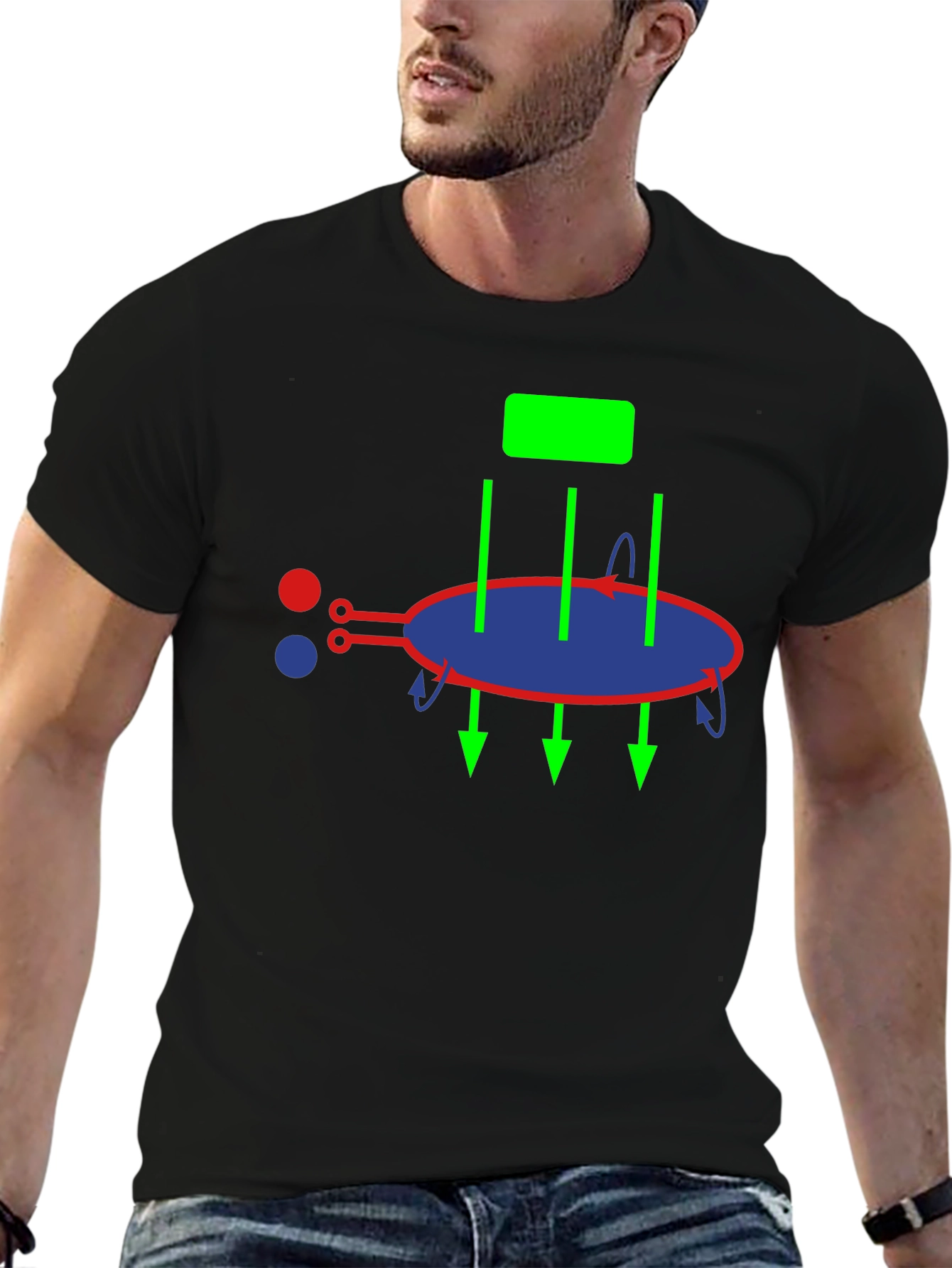 Science Diagram Graphic Tee - Unisex Black T-Shirt