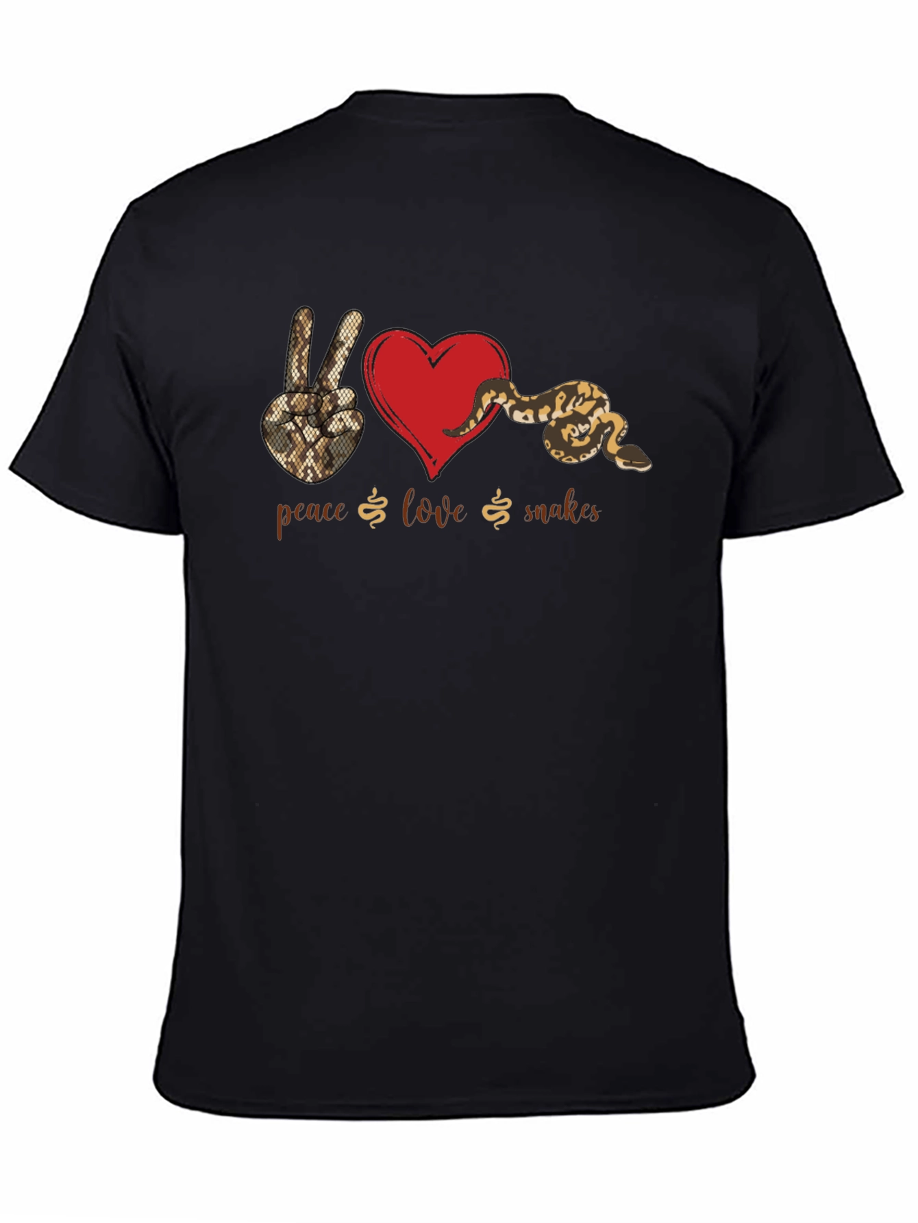 Peace Love Snakes Graphic T-Shirt