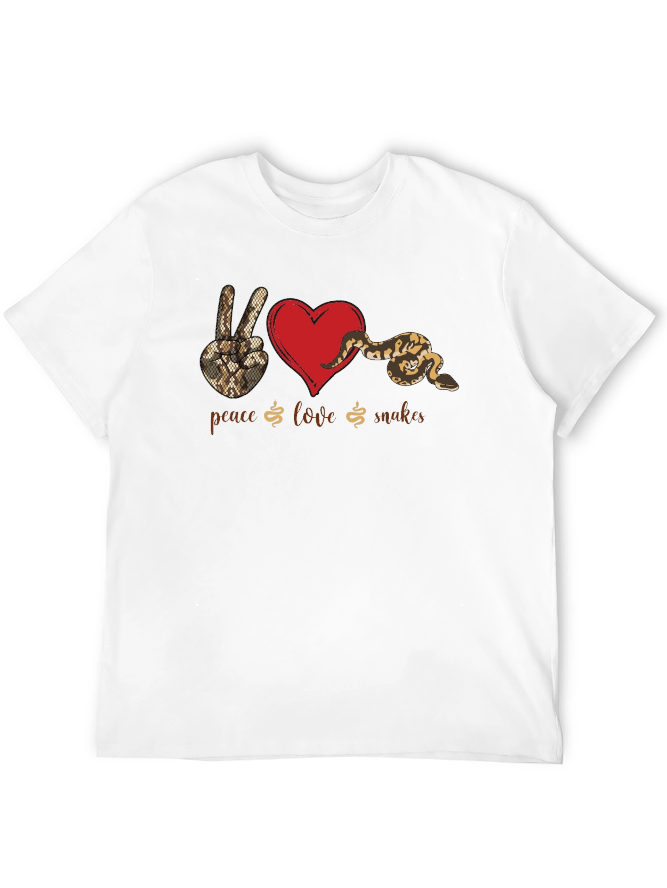 Peace Love Snakes Graphic T-Shirt