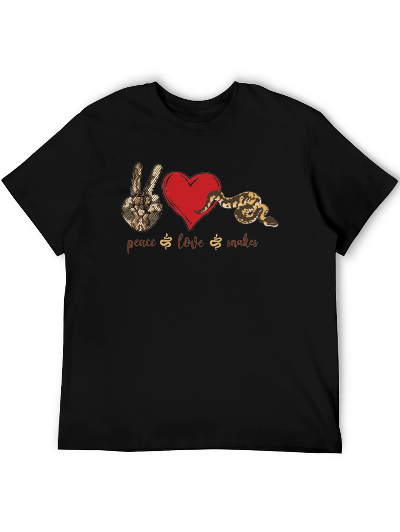 Peace Love Snakes Graphic T-Shirt