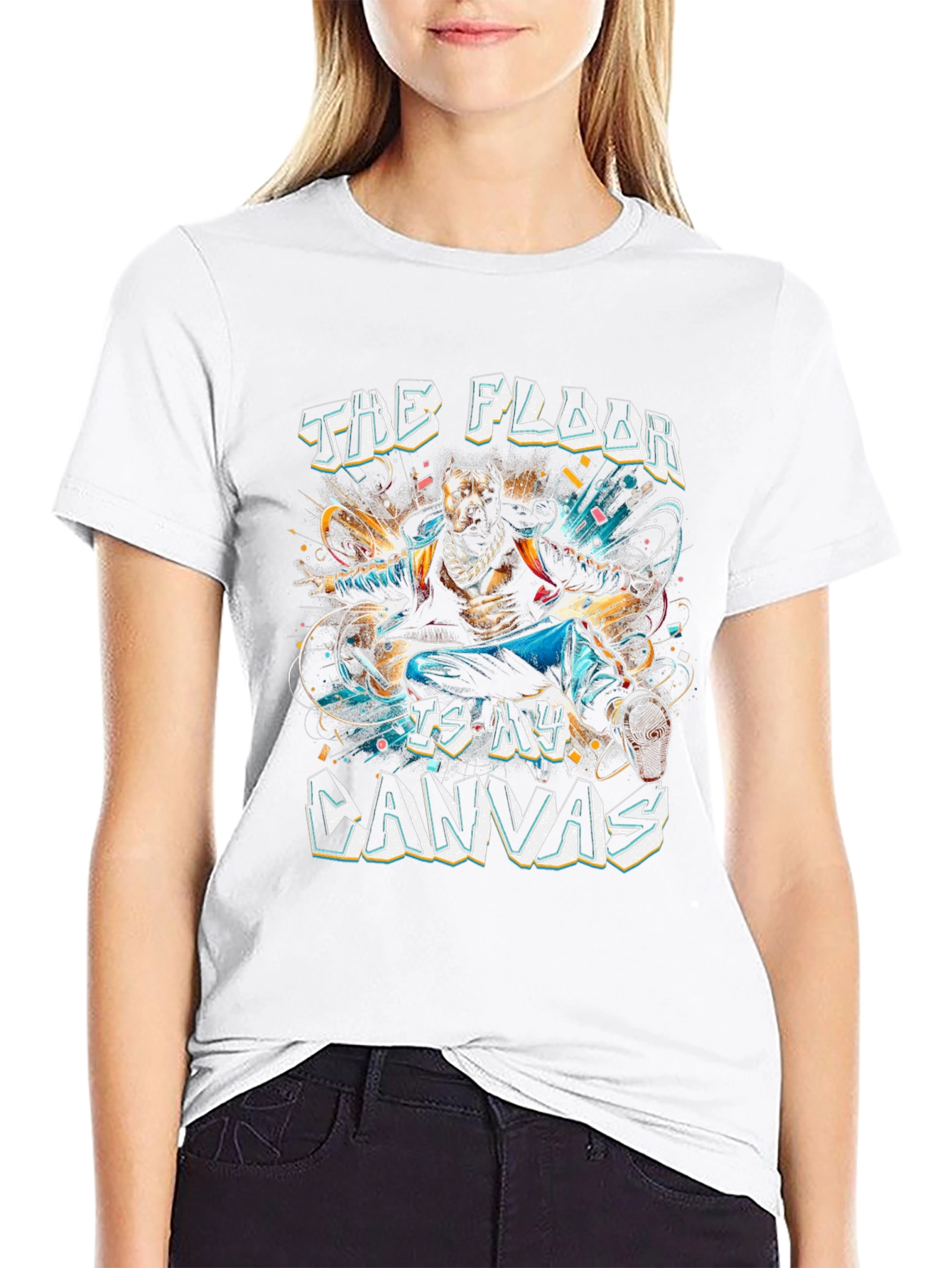 The Floor Is My Canvas Graphic Tee