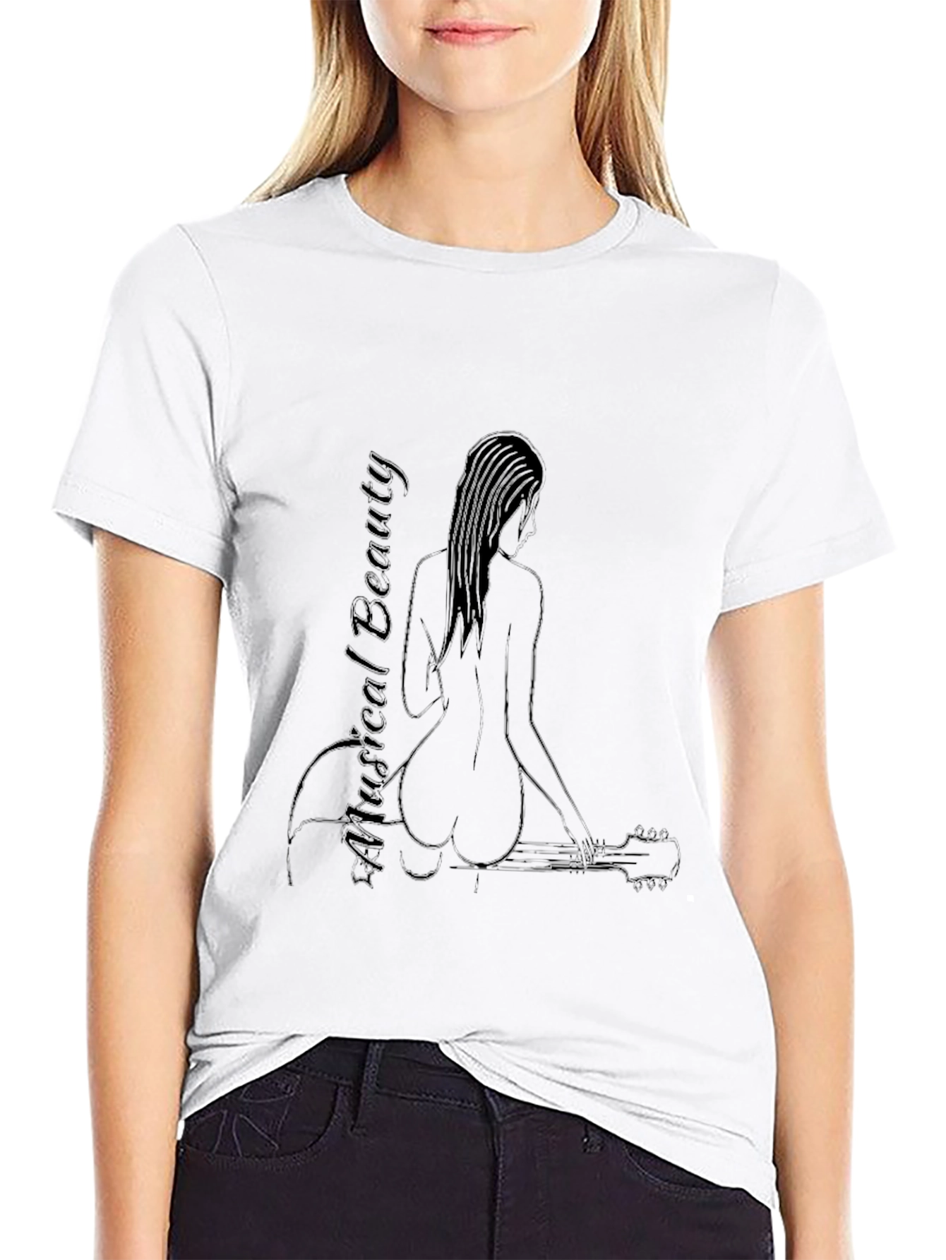 Musical Beauty T-Shirt - Black Graphic Tee