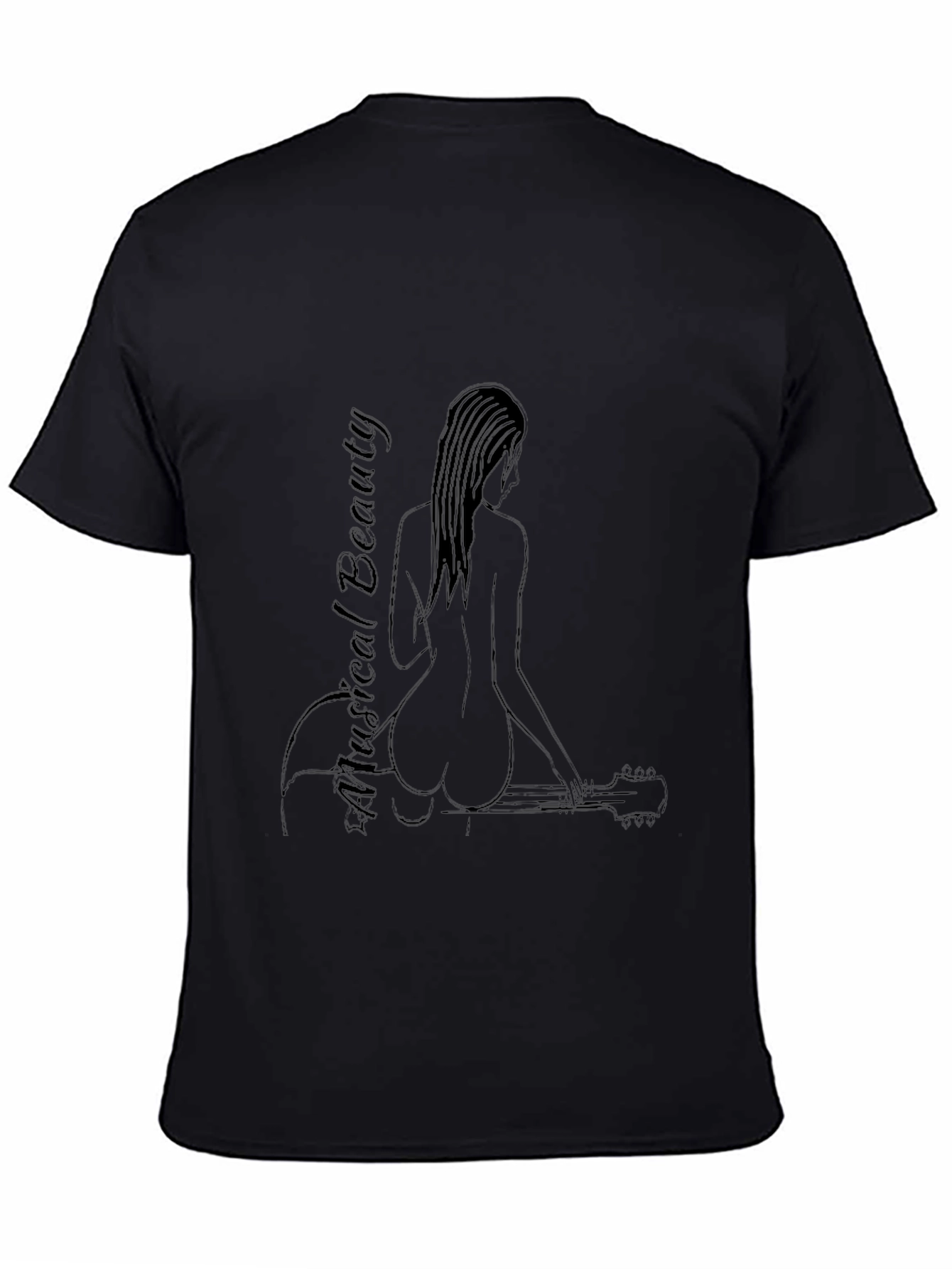 Musical Beauty T-Shirt - Black Graphic Tee