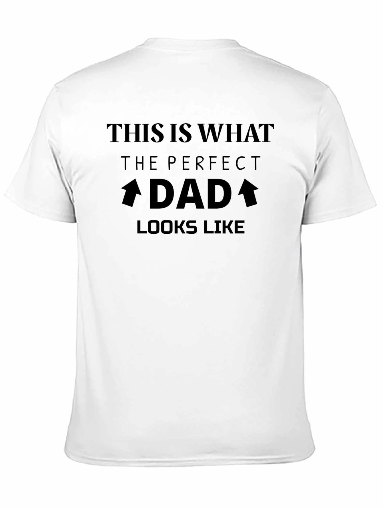Perfect Dad Black Graphic Tee