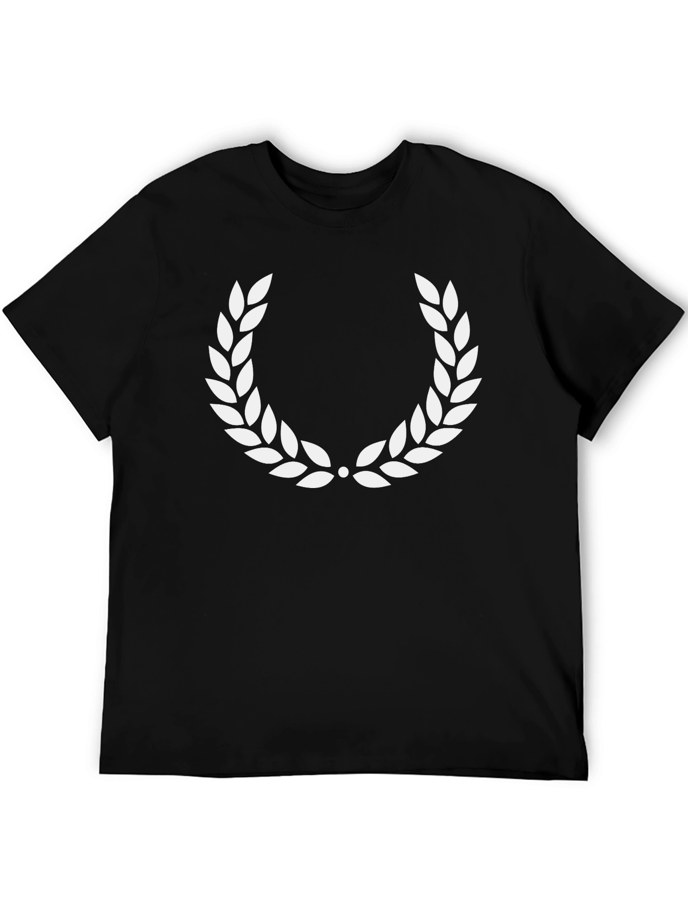 Laurel Wreath Graphic Black T-Shirt