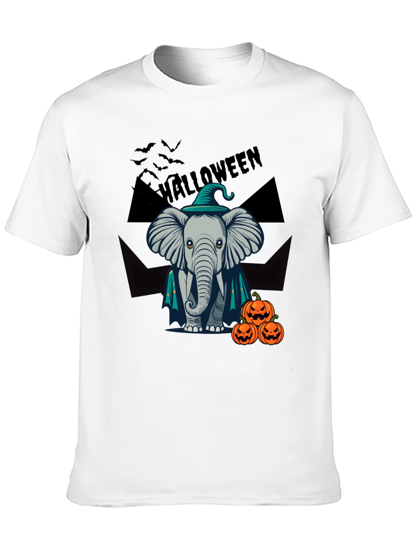 Halloween Elephant Witch T-Shirt