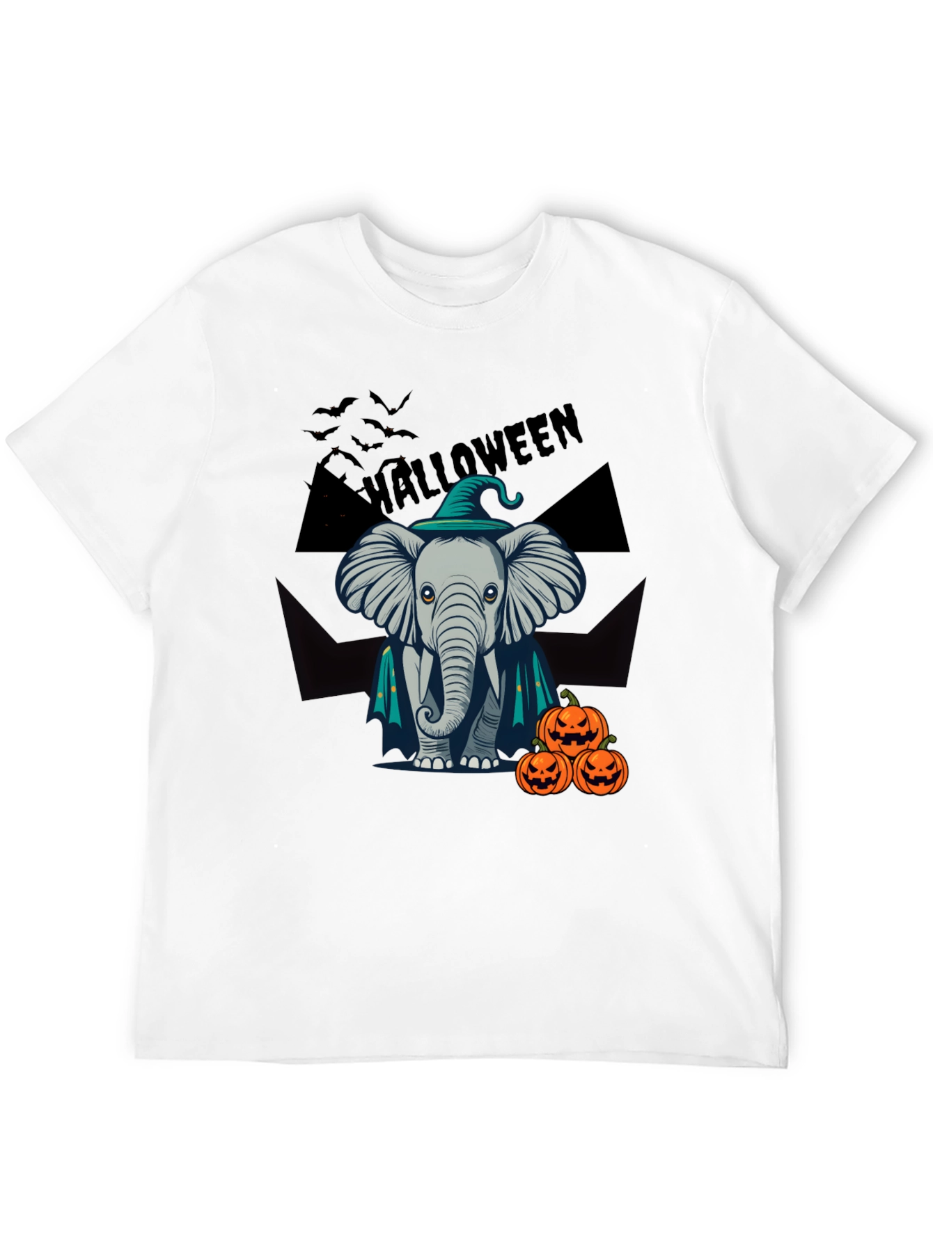 Halloween Elephant Witch T-Shirt